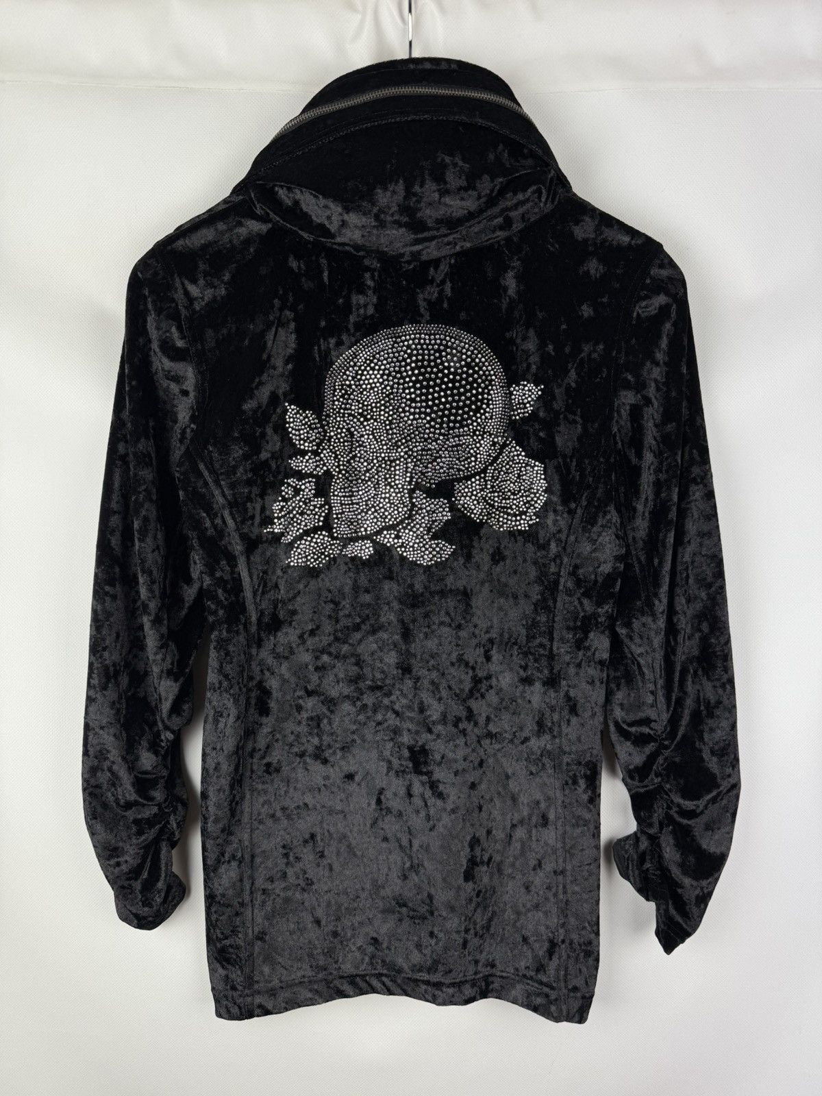 CIVARIZE × Japanese Brand Civarize Y2K Gothic Studded Velour Full Zip Track Top Jacket Size L / US 10 / IT 46 - 1 Thumbnail