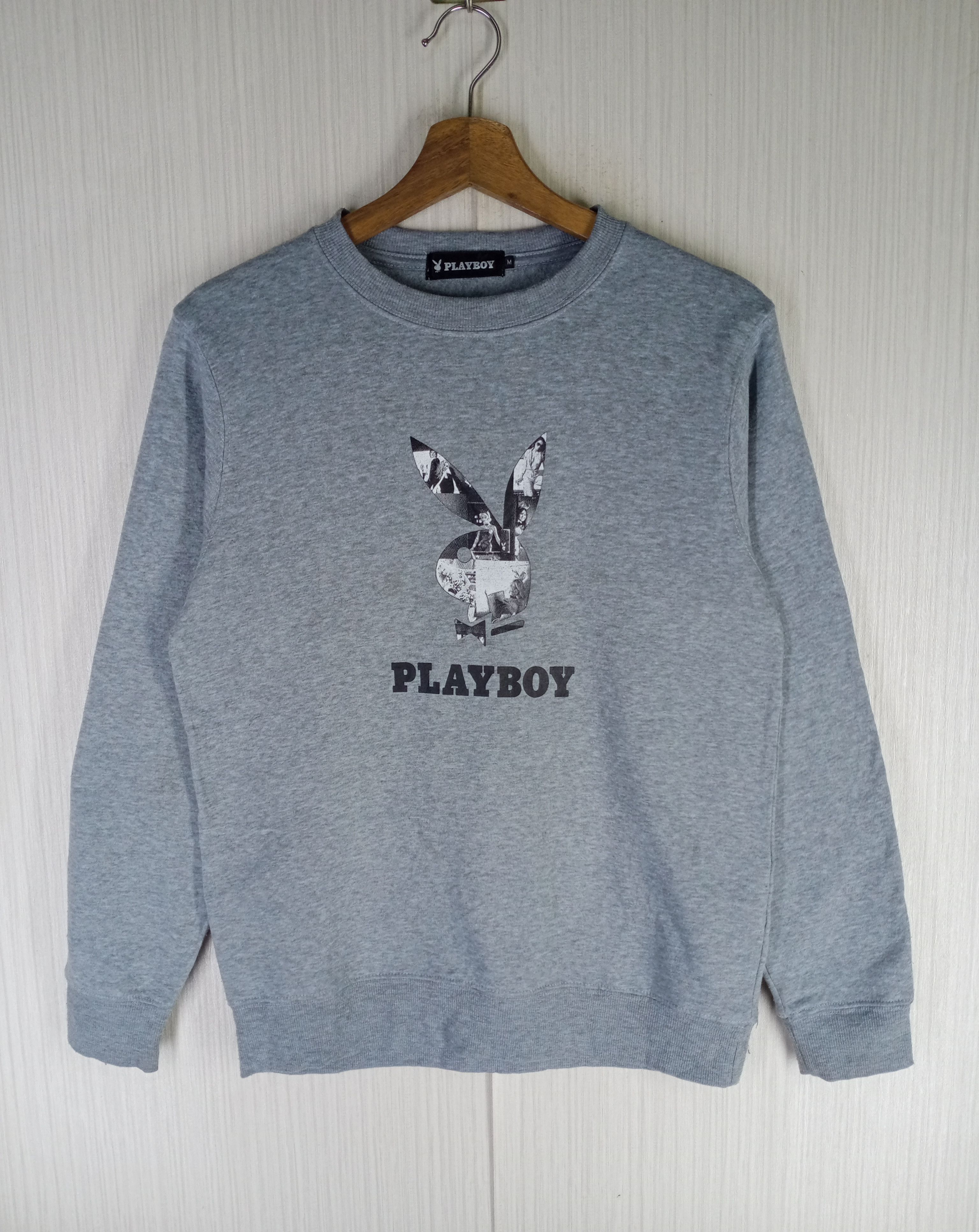 Playboy Rare Vintage Playboy Big Logo Sweatshirt Size US M / EU 48-50 / 2 - 2 Thumbnail
