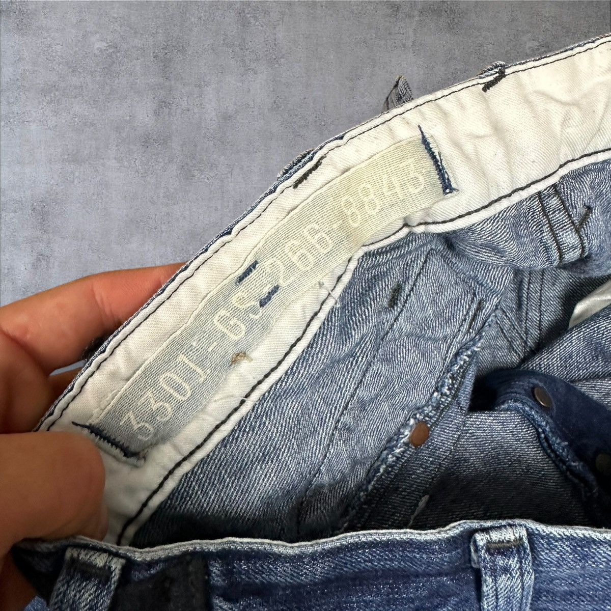 G-Star Vintage G star Raw 3301 Double Knee Biker Jeans Denim Pants Size US 32 / EU 48 - 9 Thumbnail
