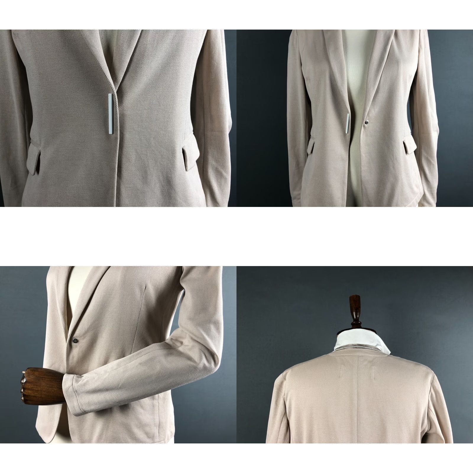 Fabiana Filippi Fabiana Filippi Blazer Shirt Women S Beige Cotton Size S / US 4 / IT 40 - 8 Thumbnail