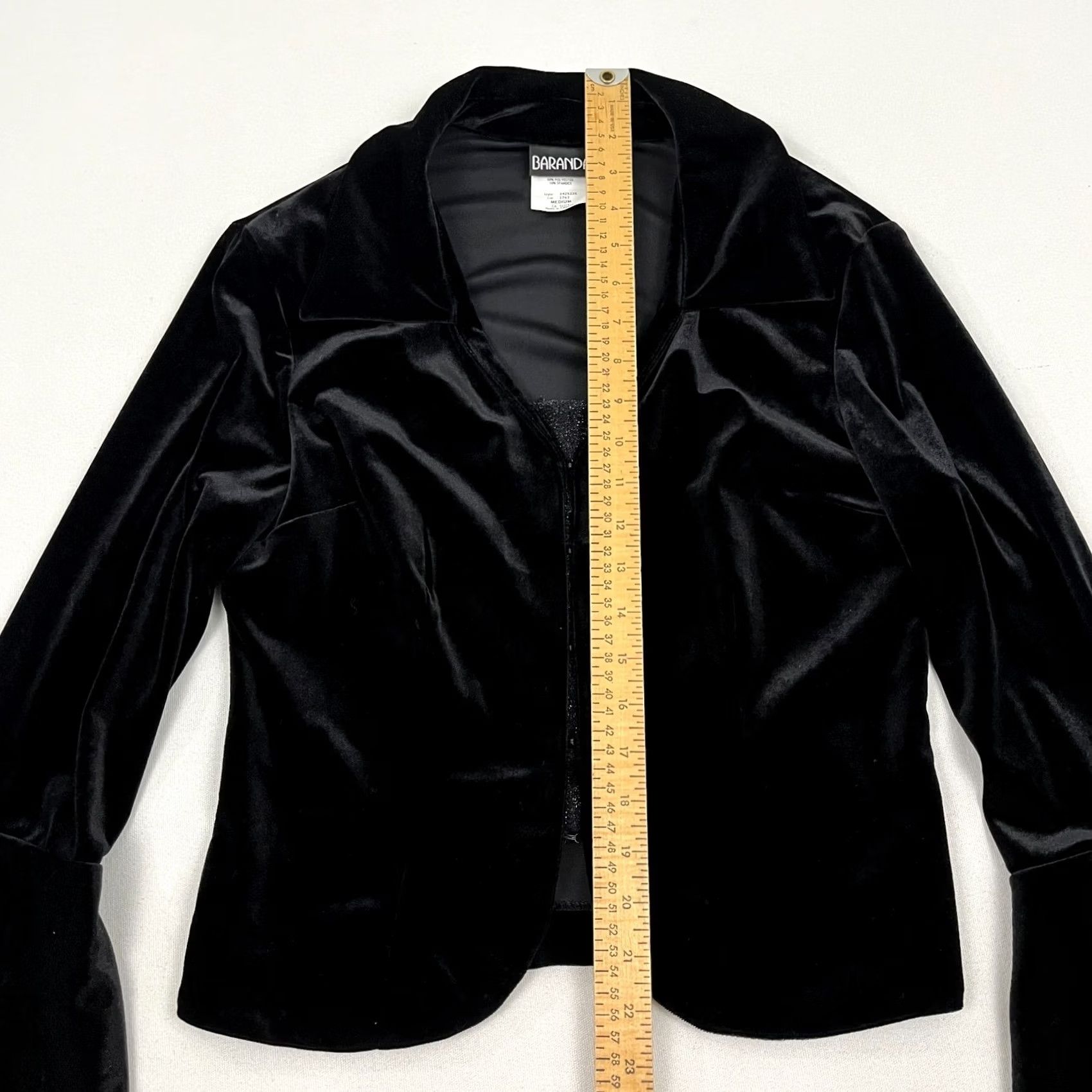 Vintage Baranda Velvet Flared Blouse M Women Vintage Size M / US 6-8 / IT 42-44 - 4 Thumbnail