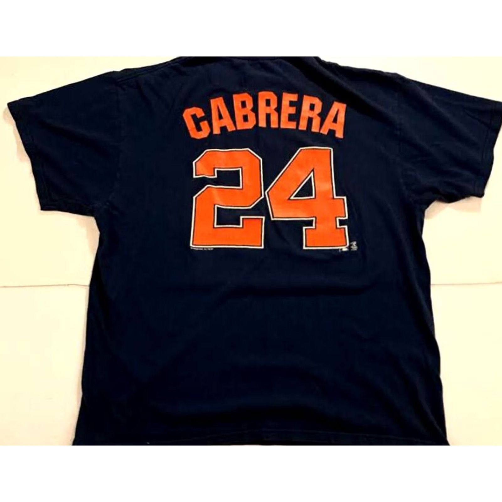 Vintage Majestic T-Shirt Detroit Tigers Crew Neck Blue XL Logo Sports Men M Majestic XL Tigers Cabrera 24 Jersey Shirt Size US XL / EU 56 / 4 - 5 Thumbnail