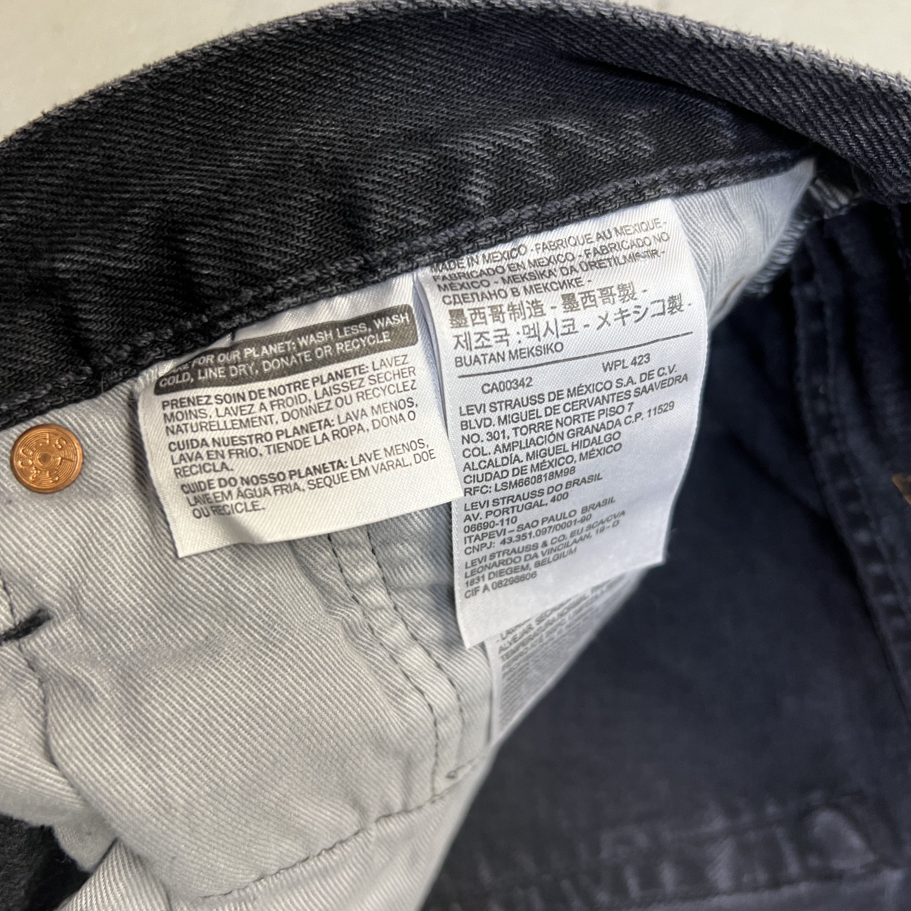 (B).Stroy × DENIM TEARS Denim Tears Bstroy Tears 501 Jean Size US 33 - 8 Thumbnail