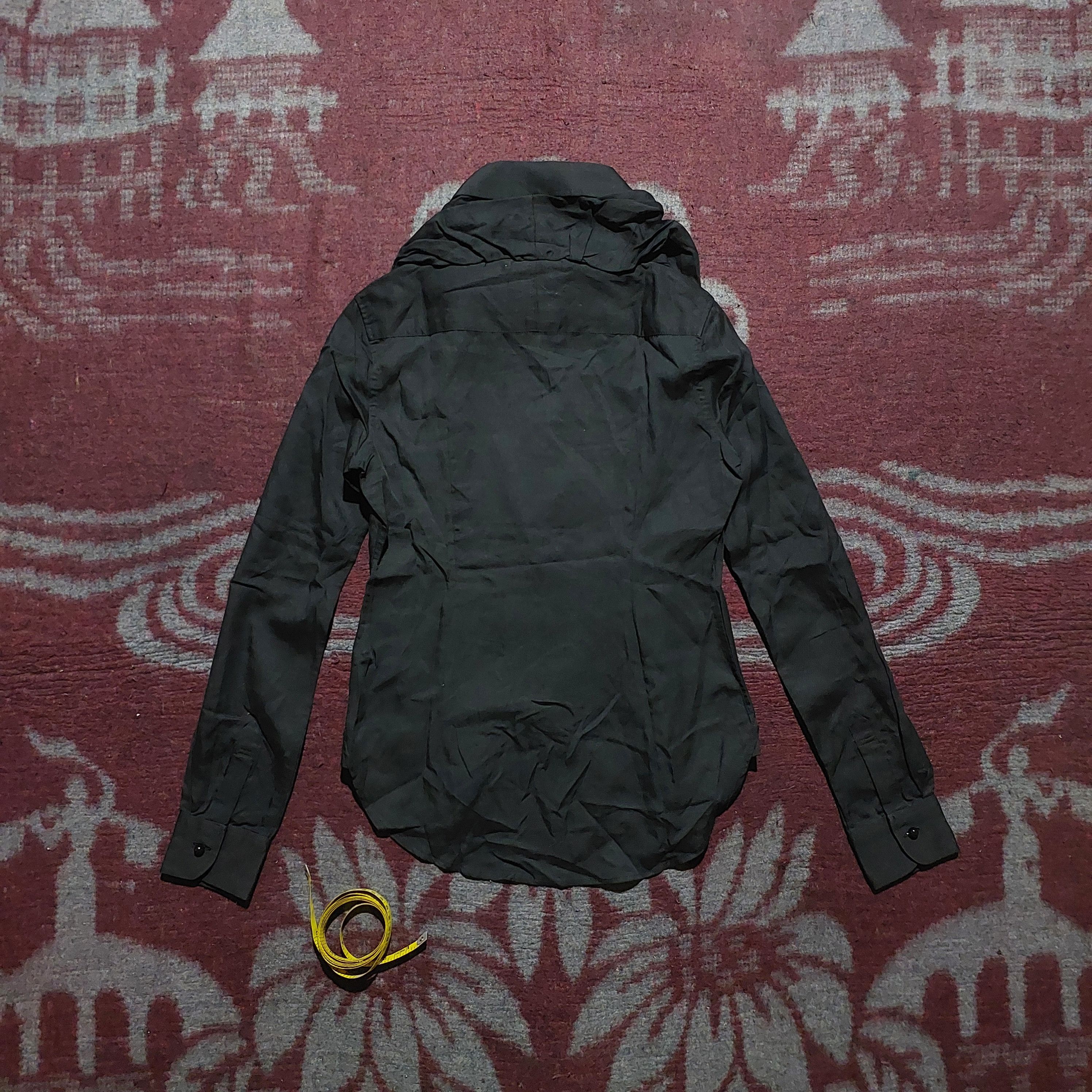 If Six Was Nine MIHARA YASUHIRO hybrid black L/s shirt Size US S / EU 44-46 / 1 - 4 Thumbnail