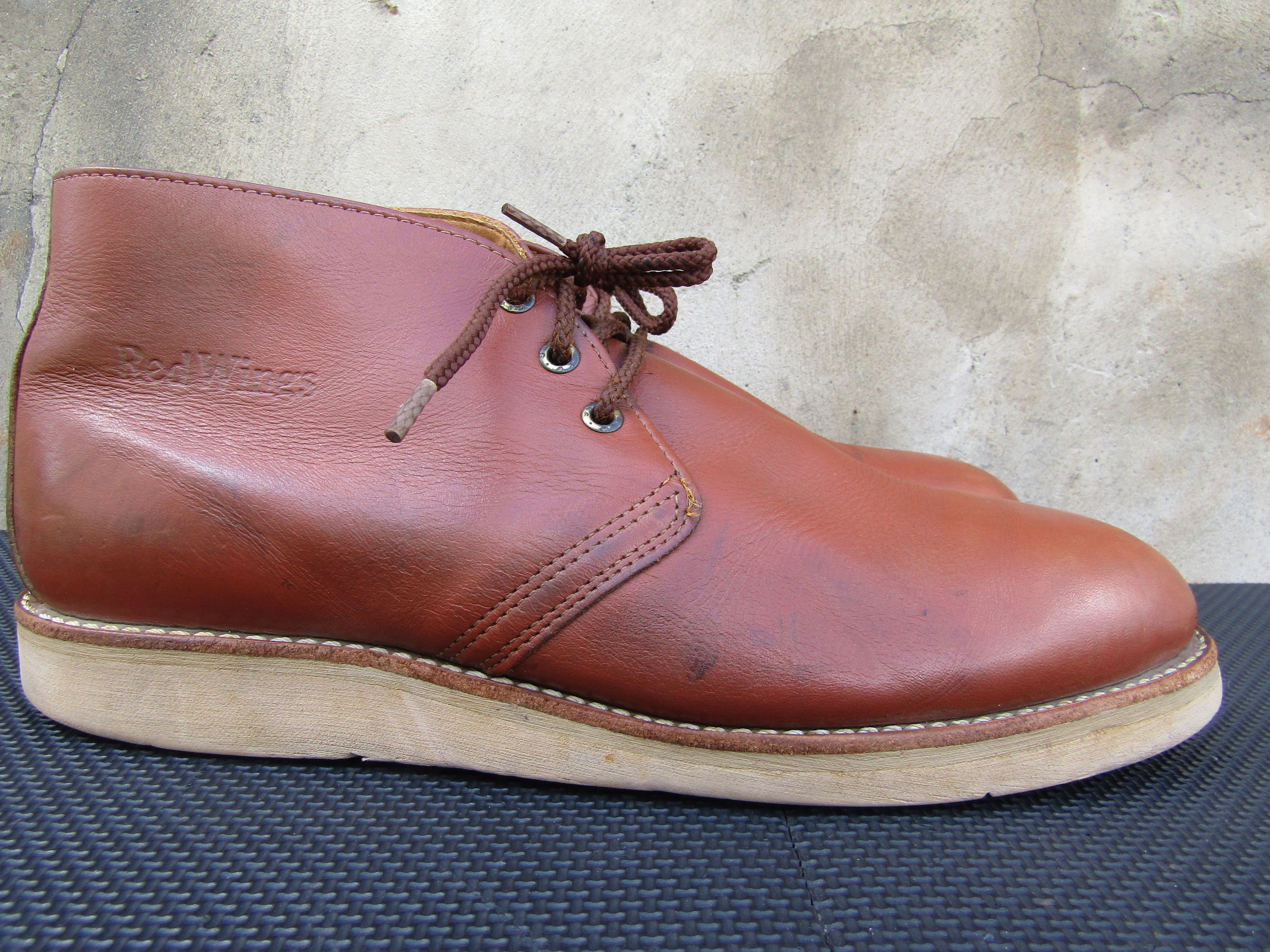 Red Wing Red Wing 595 Traction Tread Chukka Leather Boots Made USA Size US 12.5 / EU 45-46 - 6 Thumbnail