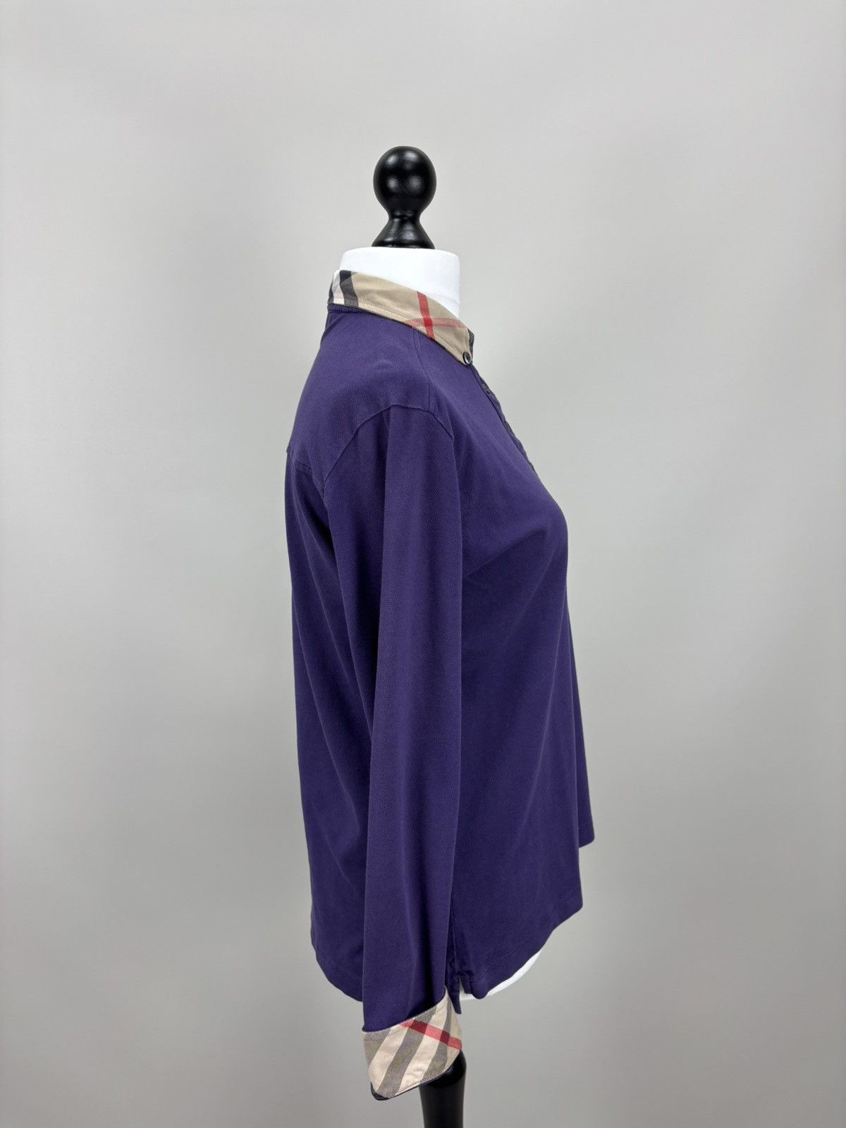 Burberry × Designer Womens long sleeve Burberry London Size M/L Color Purple Size M / US 6-8 / IT 42-44 - 9 Thumbnail