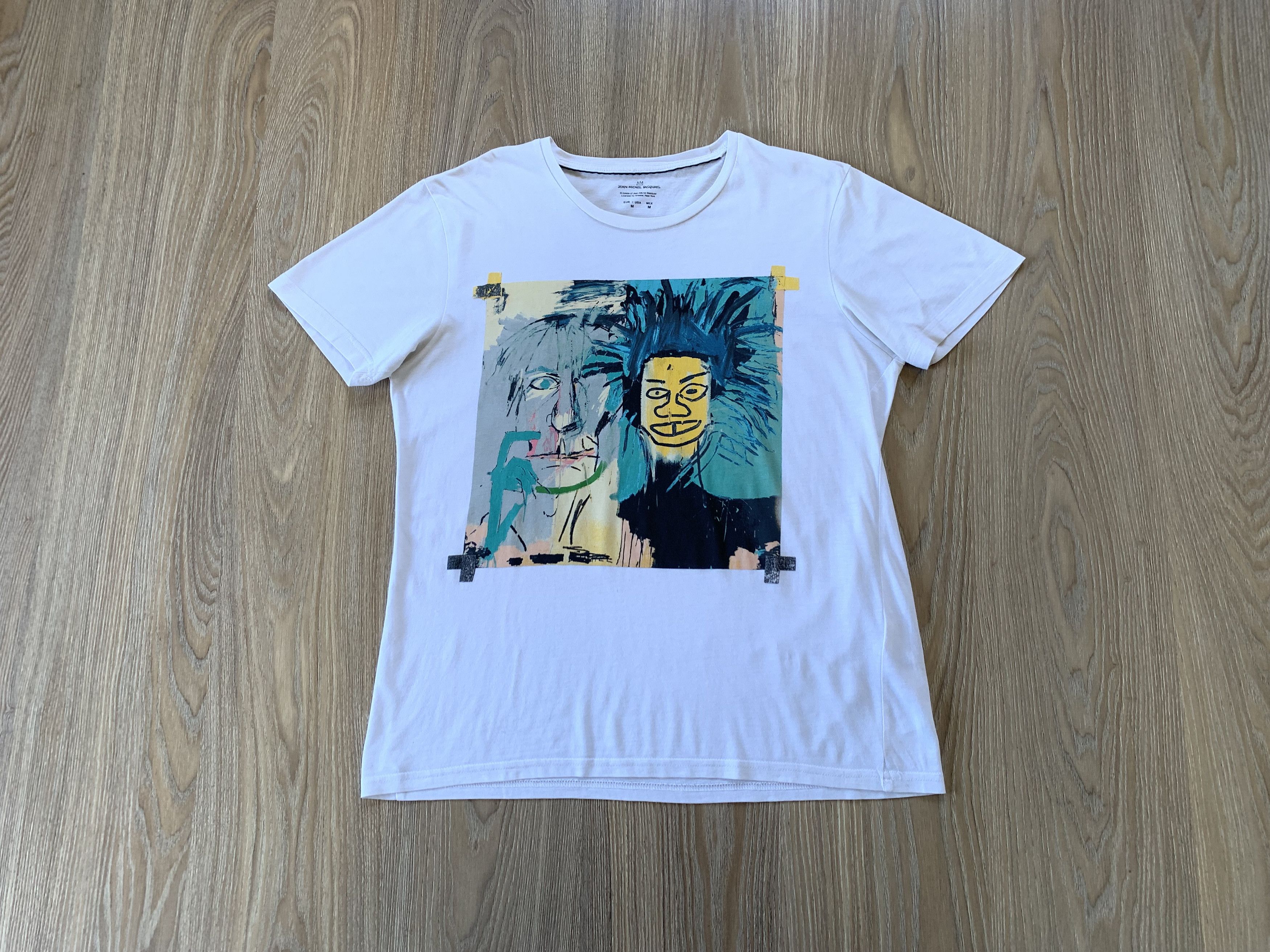 Jean-Michel Basquiat Vintage Jean Michel Basquiat White Printed T-Shirt Size US M / EU 48-50 / 2 - 10 Thumbnail