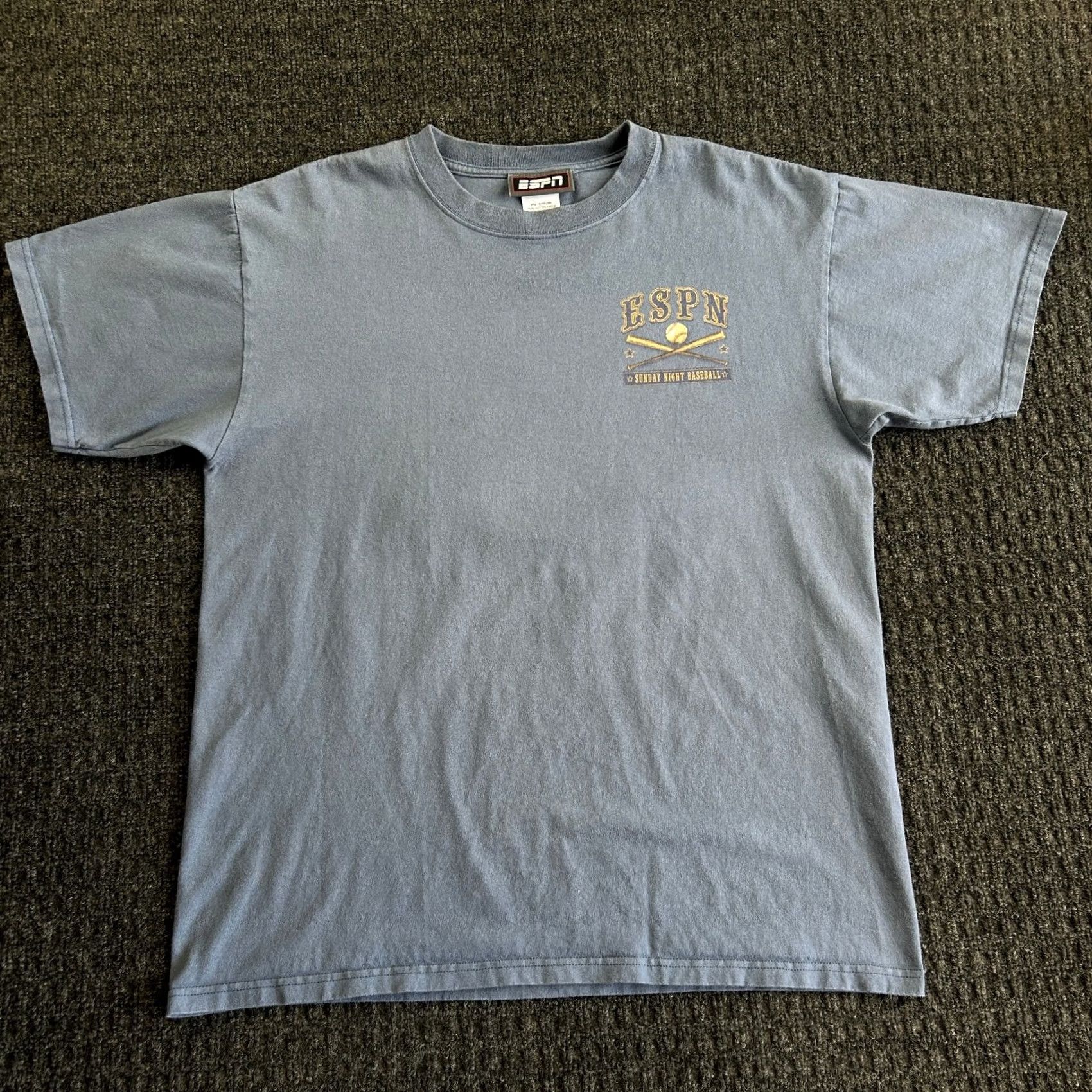 MLB VINTAGE ESPN Sunday Night Baseball T Shirt L Blue MLB Logo Mens Baseball Shirt Regular Size US L / EU 52-54 / 3 - 2 Thumbnail