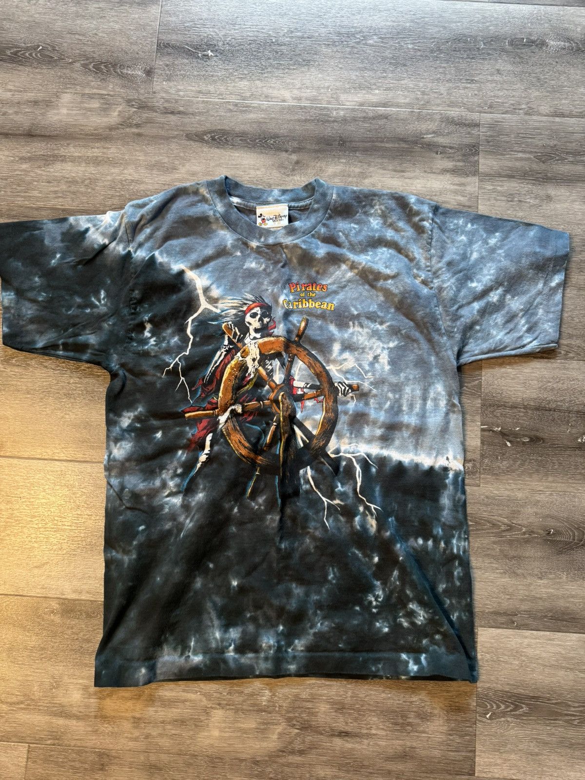 Disney × Vintage Vintage Tie Dye Pirates of the Caribbean Tee Size US S / EU 44-46 / 1 - 1 Thumbnail