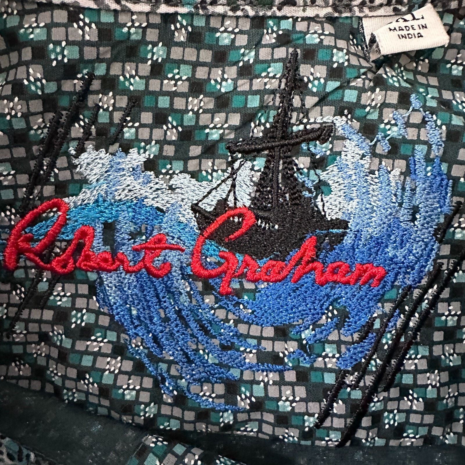 Robert Graham Robert Graham Shirt Men 2XL XXL Blue Cotton Long Sleeve Size US XXL / EU 58 / 5 - 7 Thumbnail