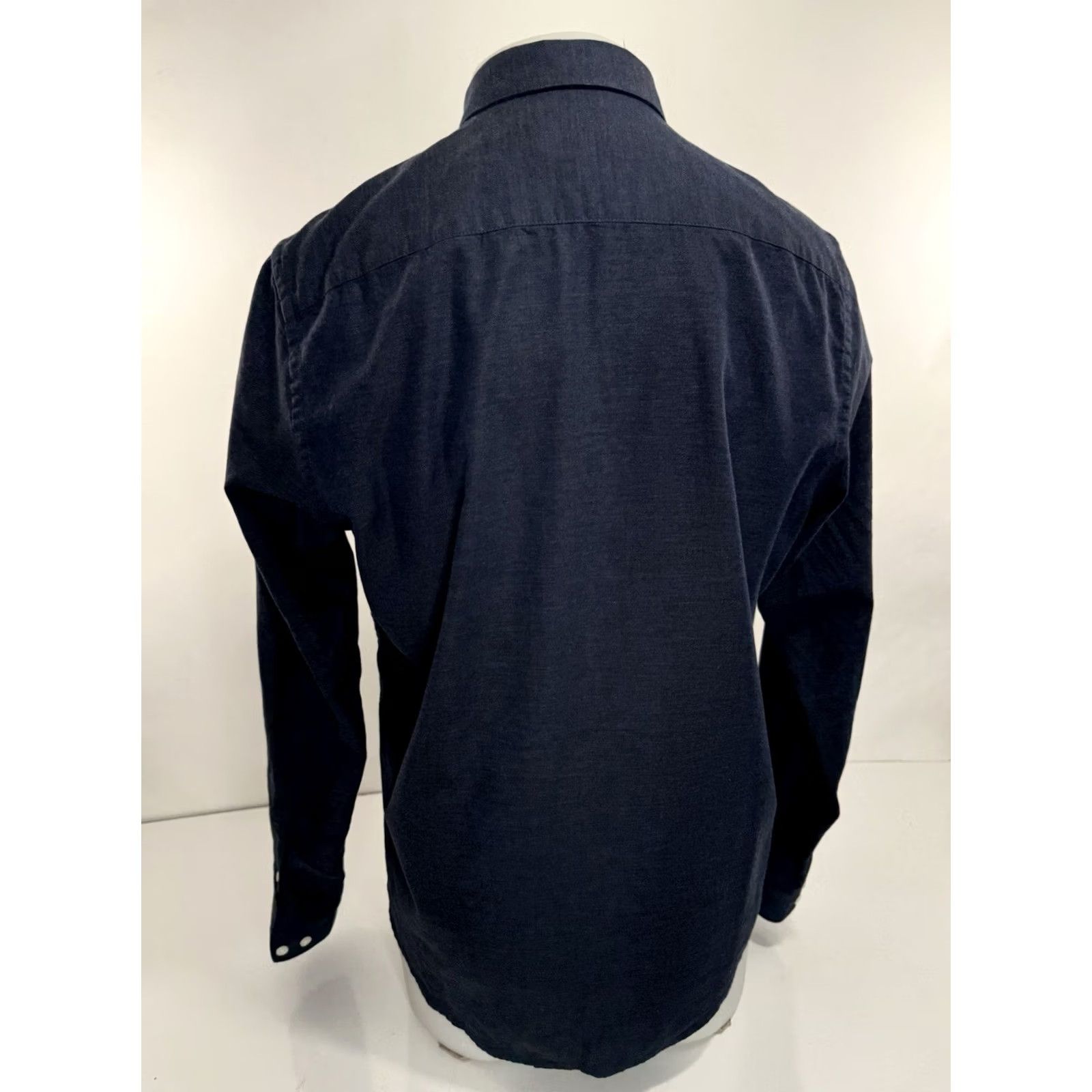 NN07 NN07 No Nationality Mens L Shirt Blue Button-Up Long Sleeve - Button-Down EXCELLENT Size US L / EU 52-54 / 3 - 2 Thumbnail