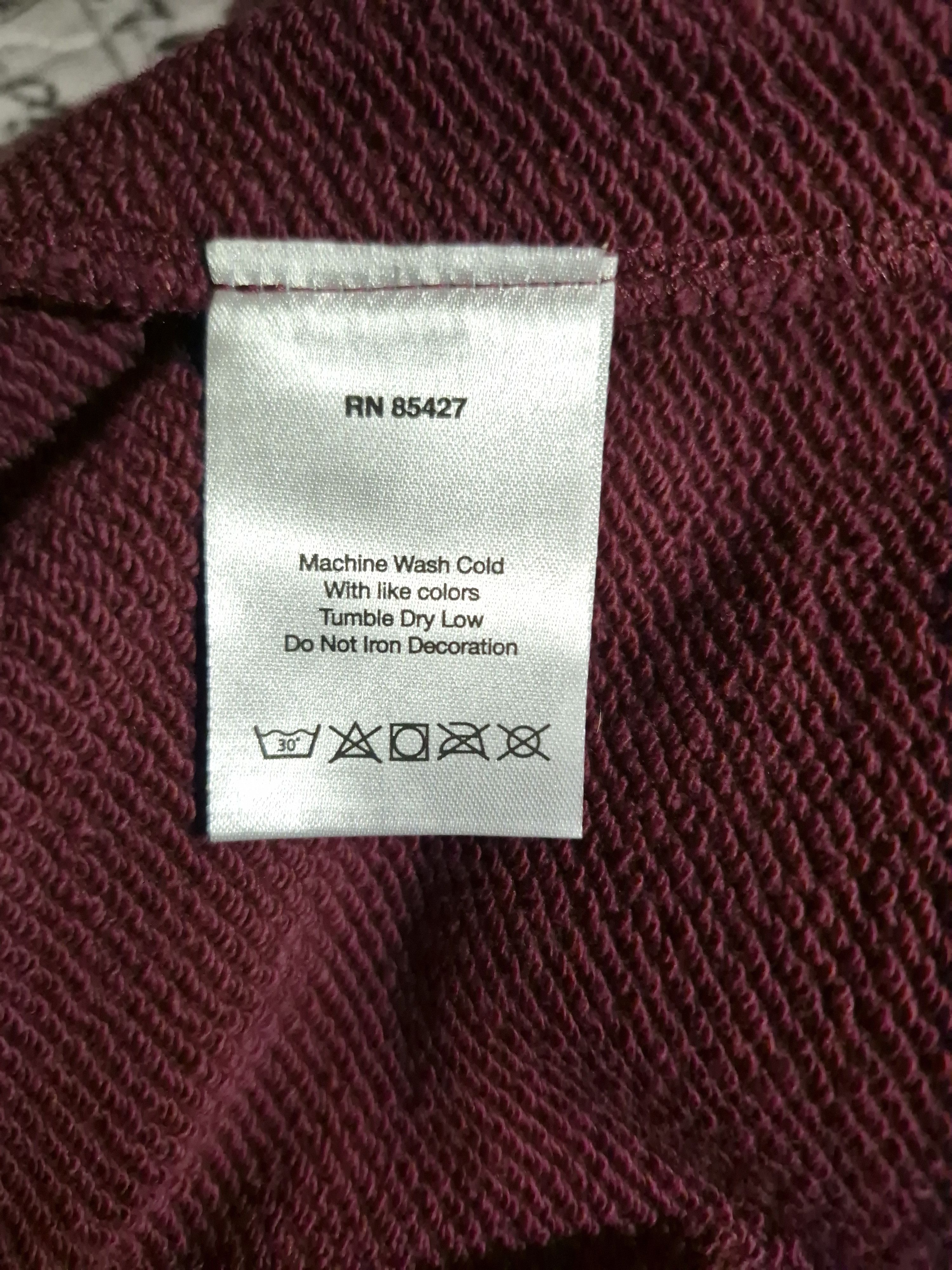 DENIM TEARS Cotton Wreath Hoodie Burgundy Size US XXL / EU 58 / 5 - 8 Thumbnail