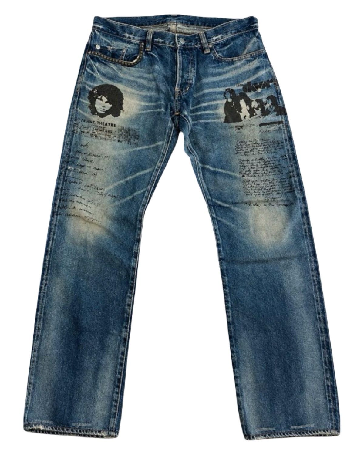 Hysteric Glamour Hysteric Glamour studded denim jeans | Grailed