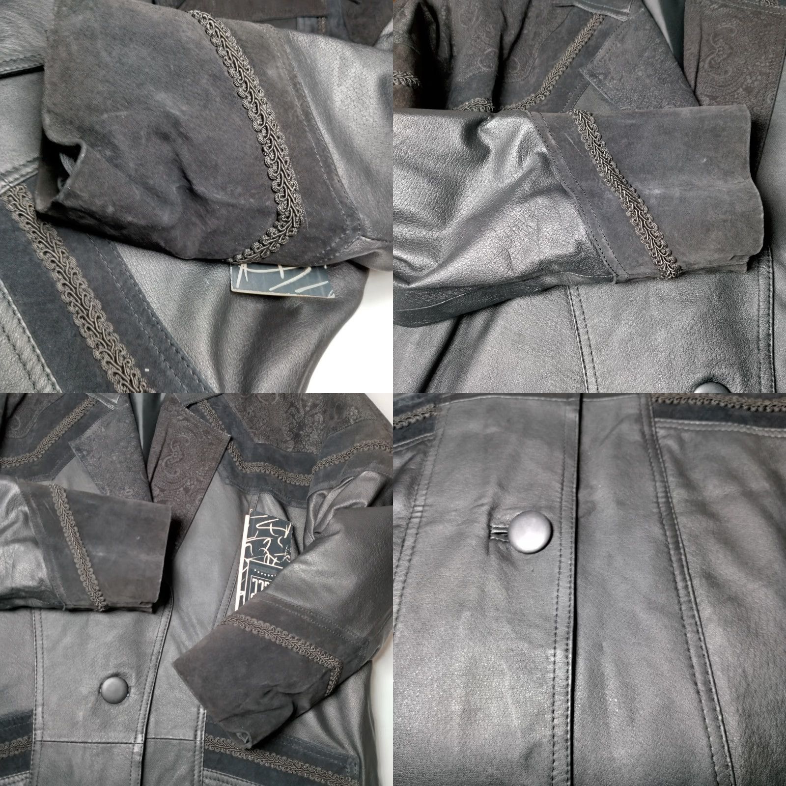 Bell VINTAGE Greg Bell Leather Trench Coat Women L Matrix Button NEW READ Coat Size L / US 10 / IT 46 - 10 Thumbnail