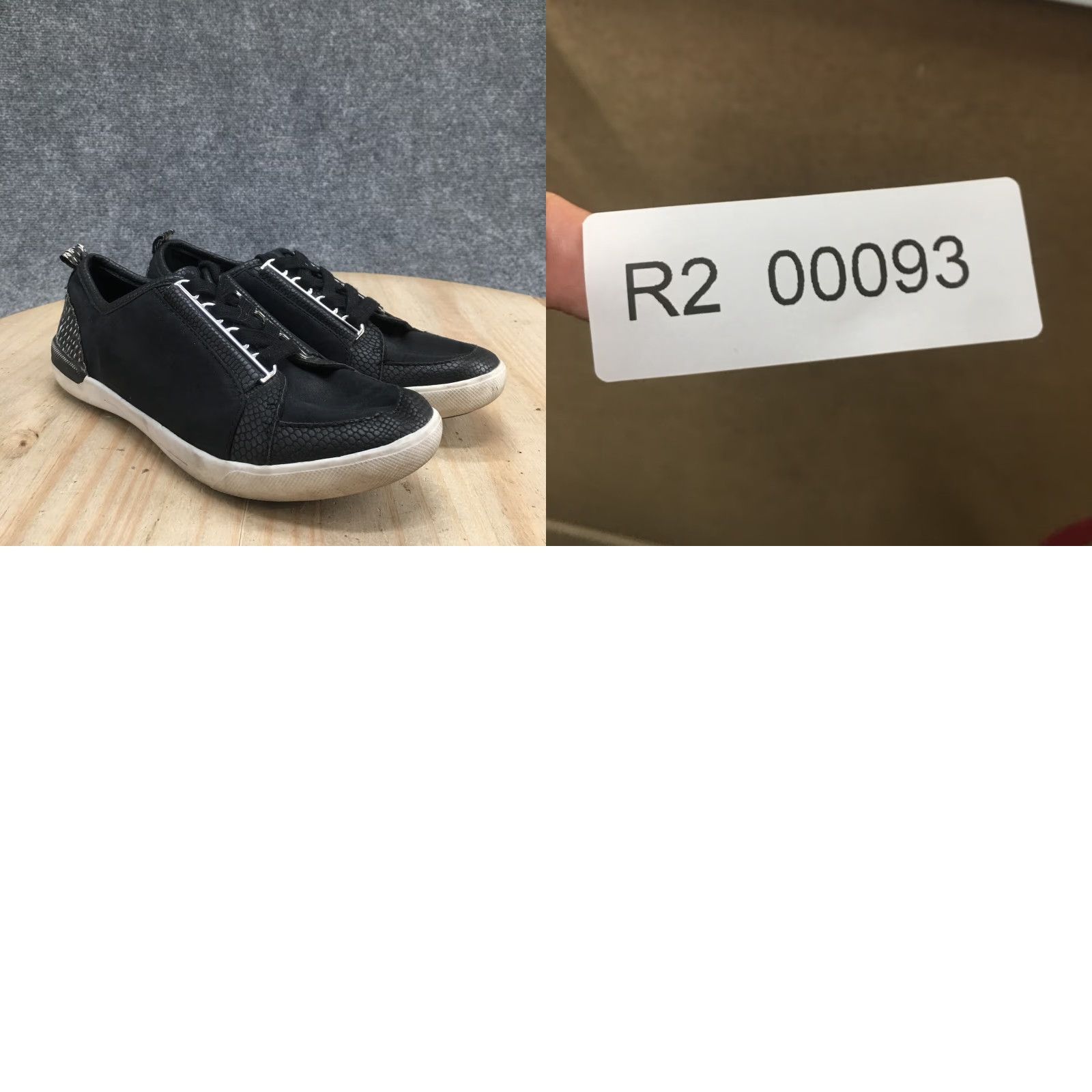 Calvin Klein Calvin Klein Sneakers Womens 6.5M Black Tanita Low Top Lace Up Casual Shoes 34E1504 Size M / US 6-8 / IT 42-44 - 10 Thumbnail