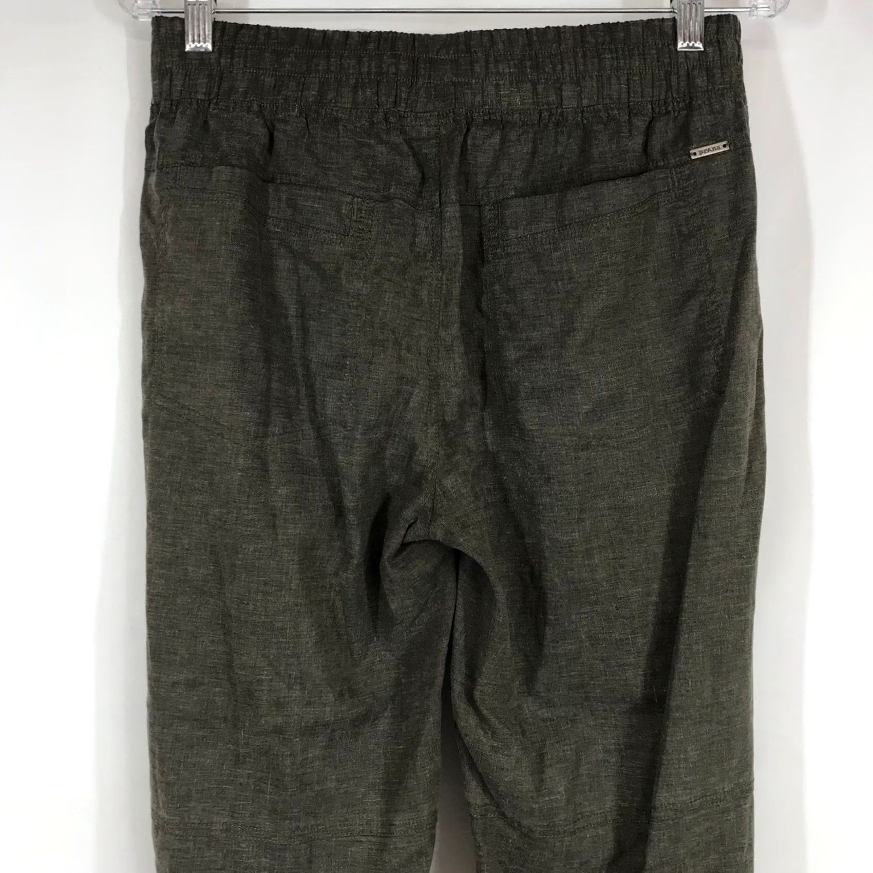 Prana prAna Mantra Jogger Pants Hemp Blend Elastic Waist Olive Green Womens Small Size 28" / US 6 / IT 42 - 5 Thumbnail