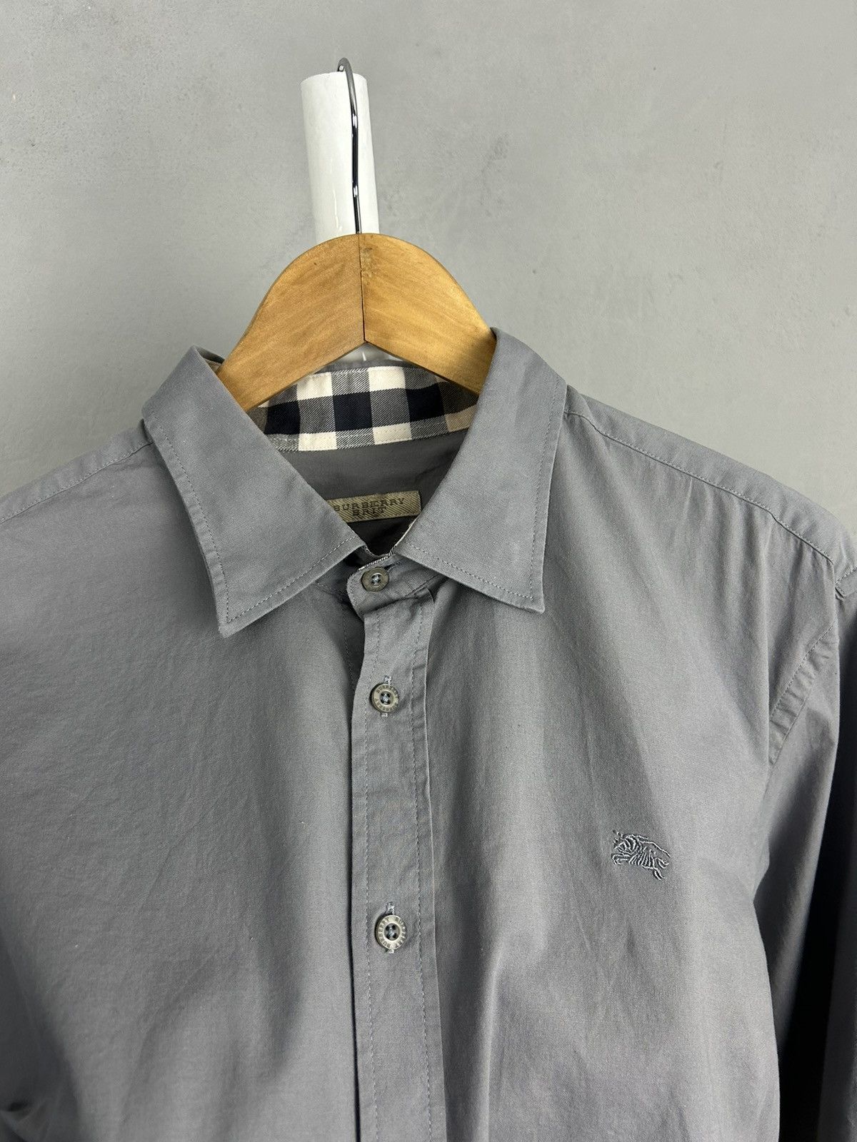 Burberry Burberry Button Up Shirt Grey Size US L / EU 52-54 / 3 - 4 Thumbnail