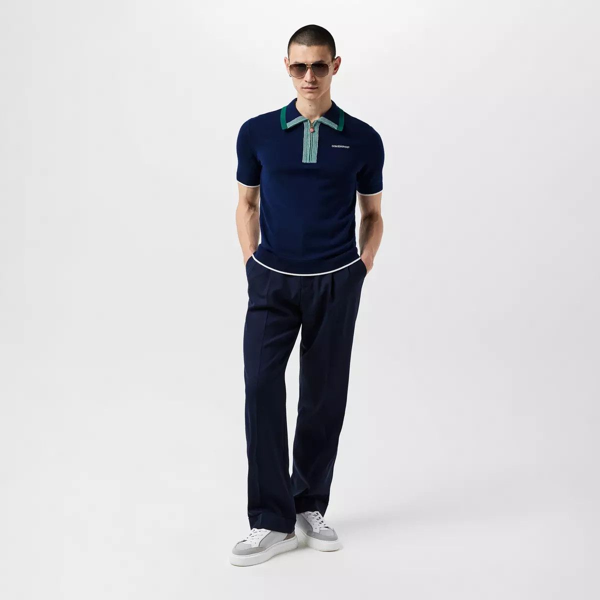 Casablanca o1g2r1mq0426 Pleated Trousers in Navy Size US 34 / EU 50 - 5 Thumbnail