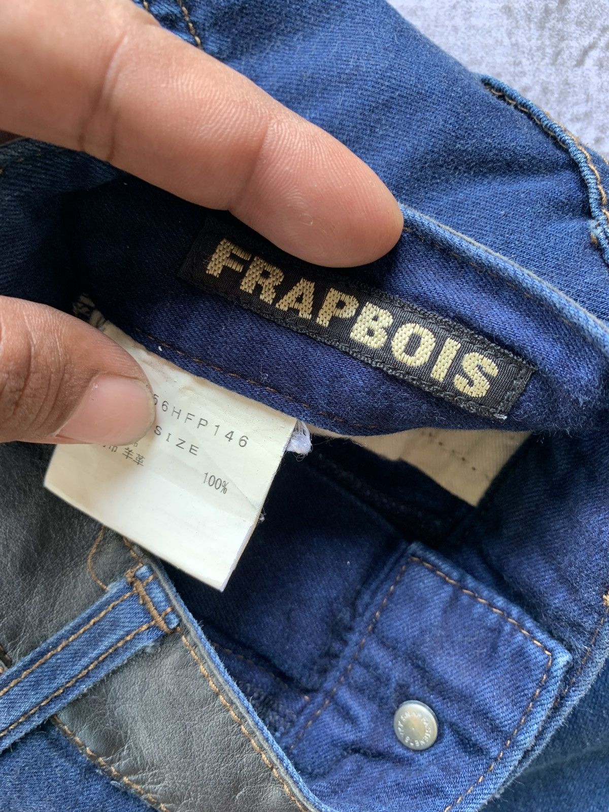 Issey Miyake Frapbois mix lheater dopped crop denim pants Size US 30 / EU 46 - 5 Thumbnail