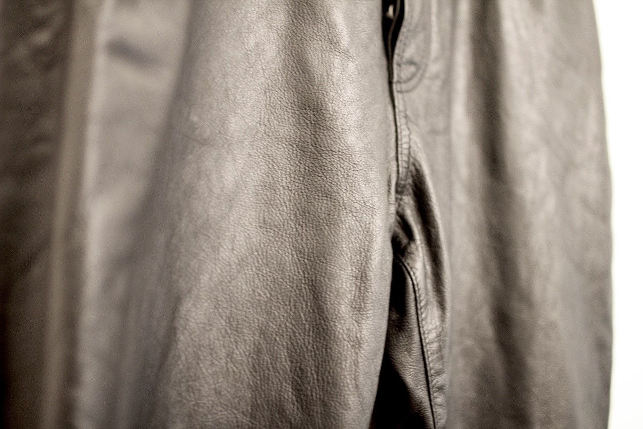 Isamu Katayama Backlash Final drop: New Full grain black leather pants Size US 32 / EU 48 - 5 Thumbnail