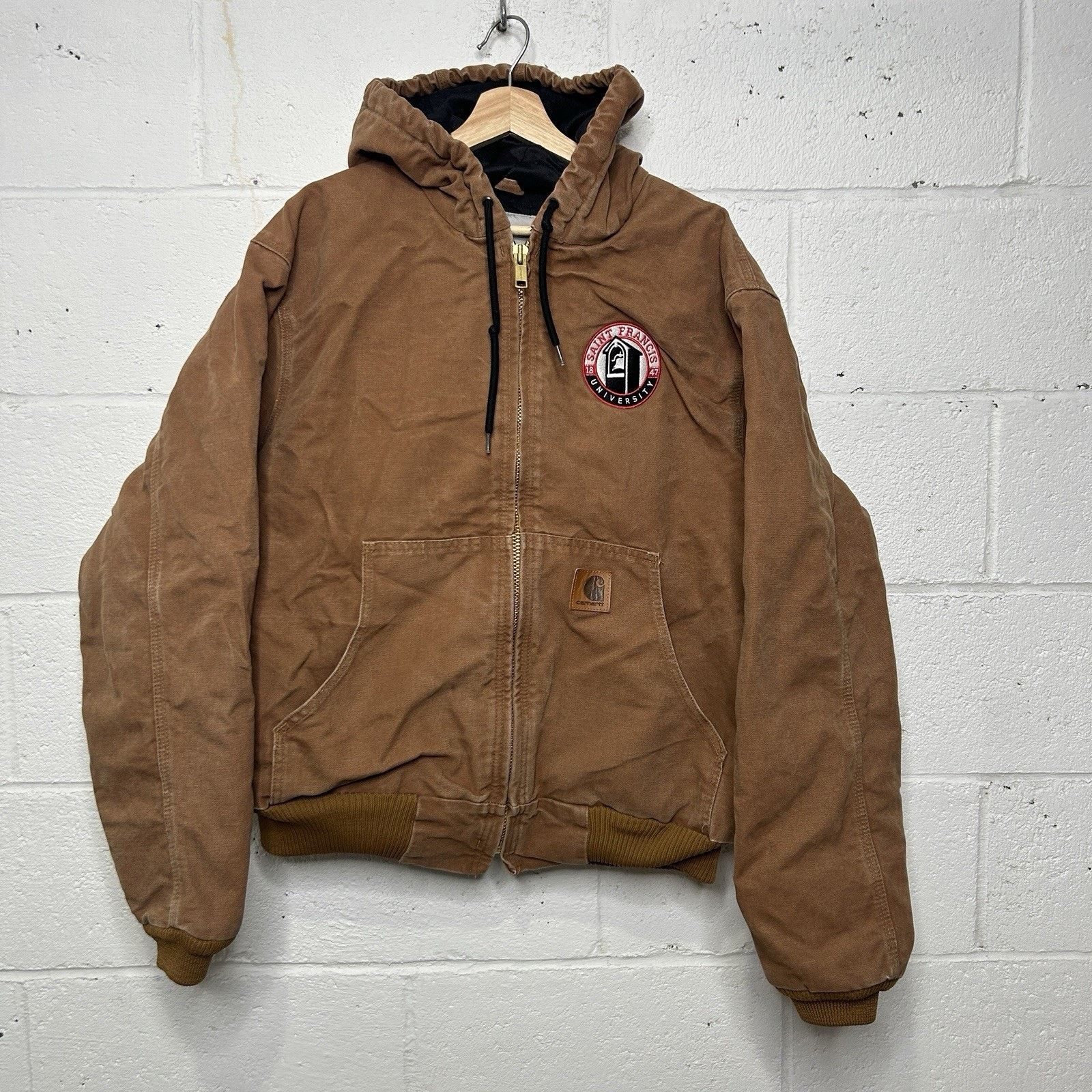 Carhartt Carhartt Quilt-Lined Hooded Canvas Active Jacket “Brown” Size US L / EU 52-54 / 3 - 1 Thumbnail
