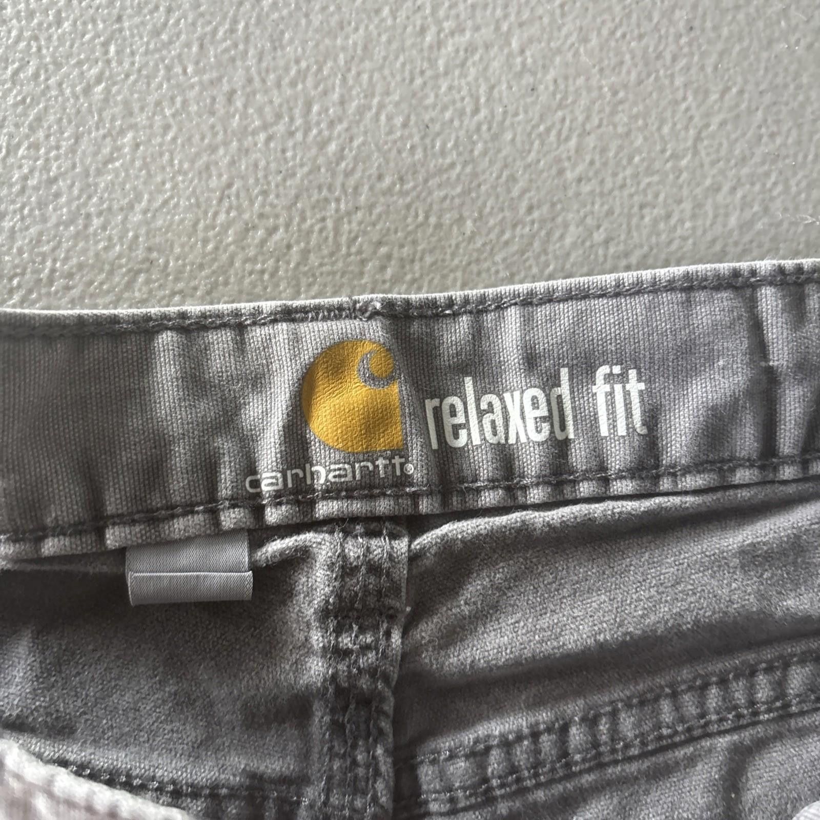Carhartt Carhartt Men's 36x32 Rugged Flex Relaxed Work Pants Grey Size US 36 / EU 52 - 2 Thumbnail