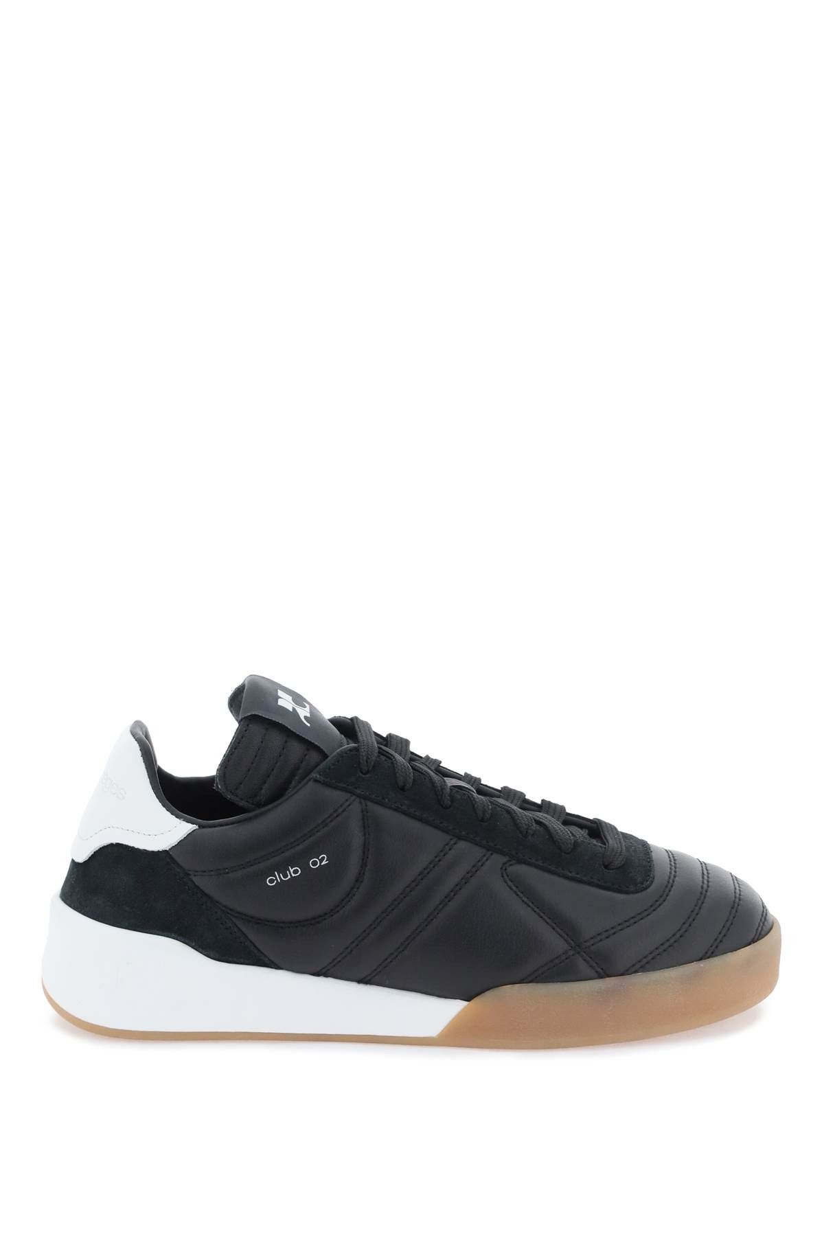 image of Courreges Club02 Low-Top Sneakers in Black, Women's (Size 6)