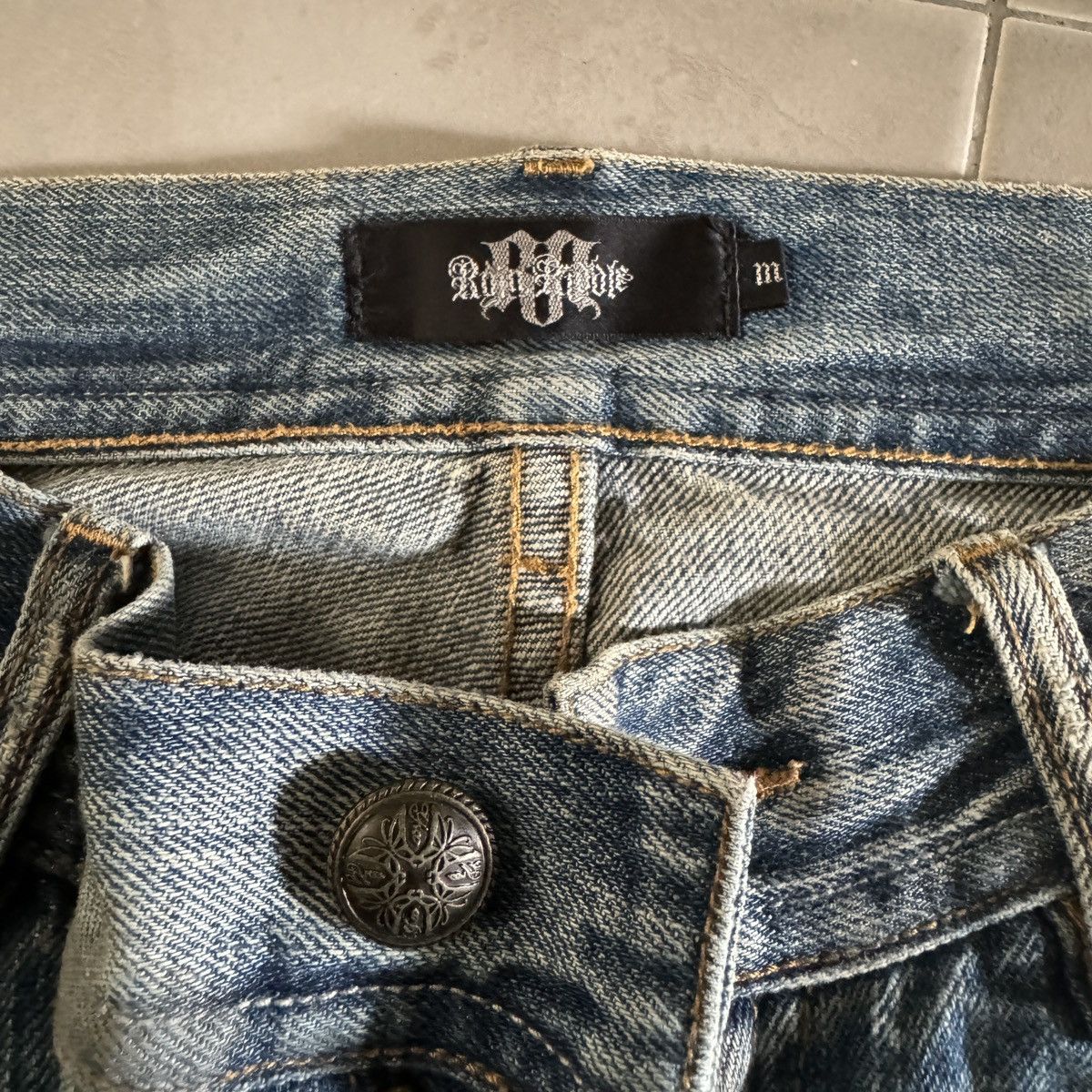 If Six Was Nine Distressed Ripped Japanese Jeans Size US 32 / EU 48 - 7 Thumbnail
