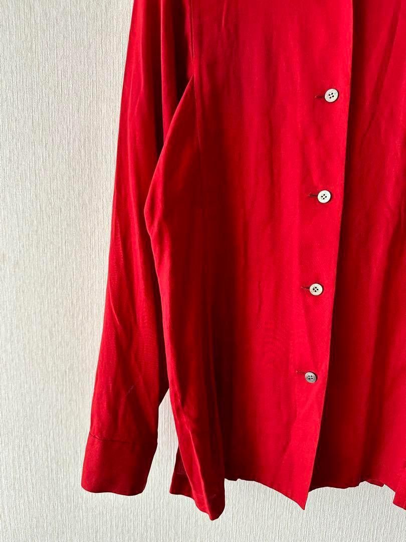 Issey Miyake ISSEY MIYAKE 1997AW Red Long Sleeve Shirt Size US M / EU 48-50 / 2 - 4 Thumbnail