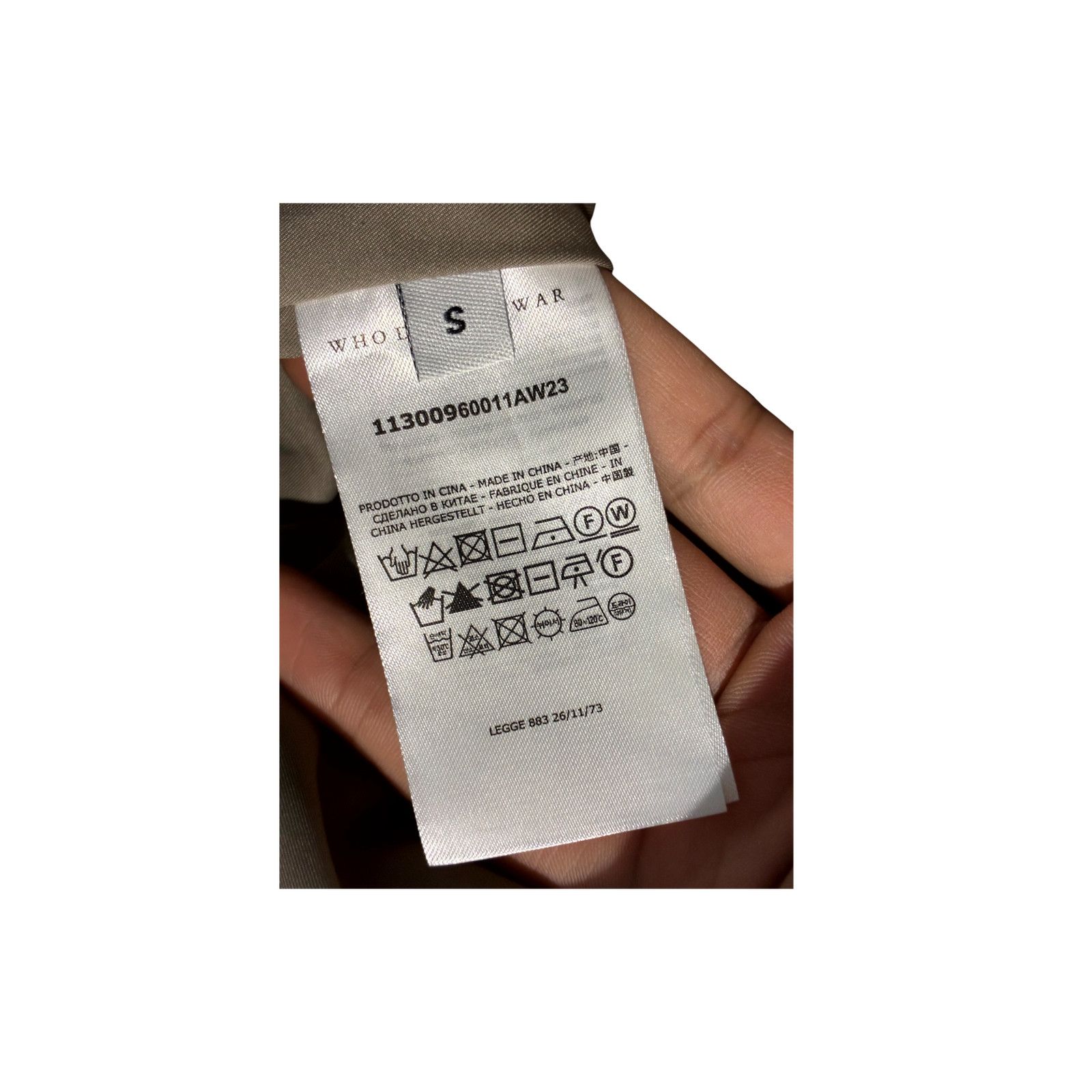 Who Decides War WDW Garden Glass Beige Vest Size US S / EU 44-46 / 1 - 2 Thumbnail