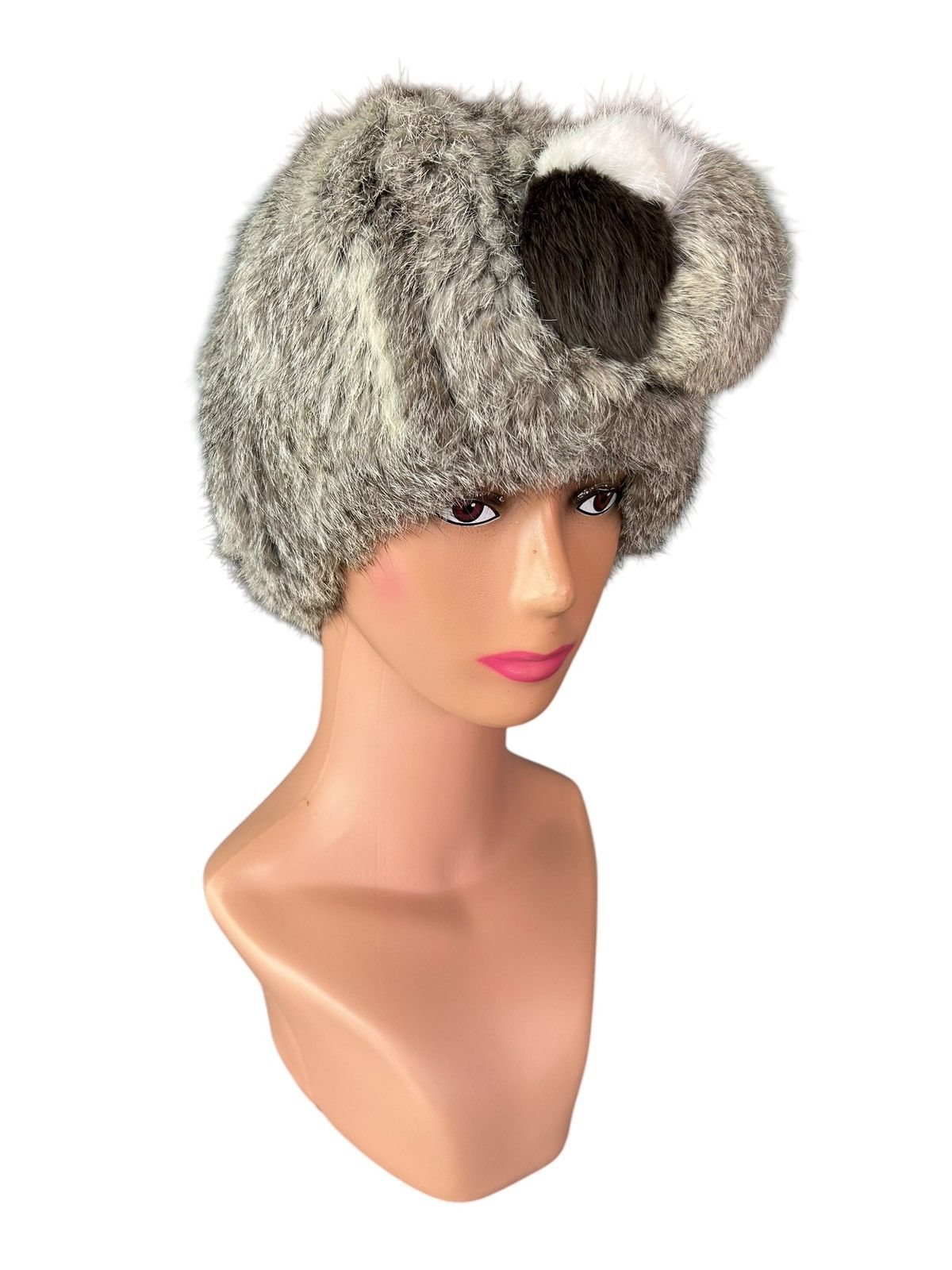 Japanese Brand × Kapital × Vintage Japanese Russia Style Hairy Fur big Beanie Hats ☠️☠️ Size ONE SIZE - 3 Thumbnail