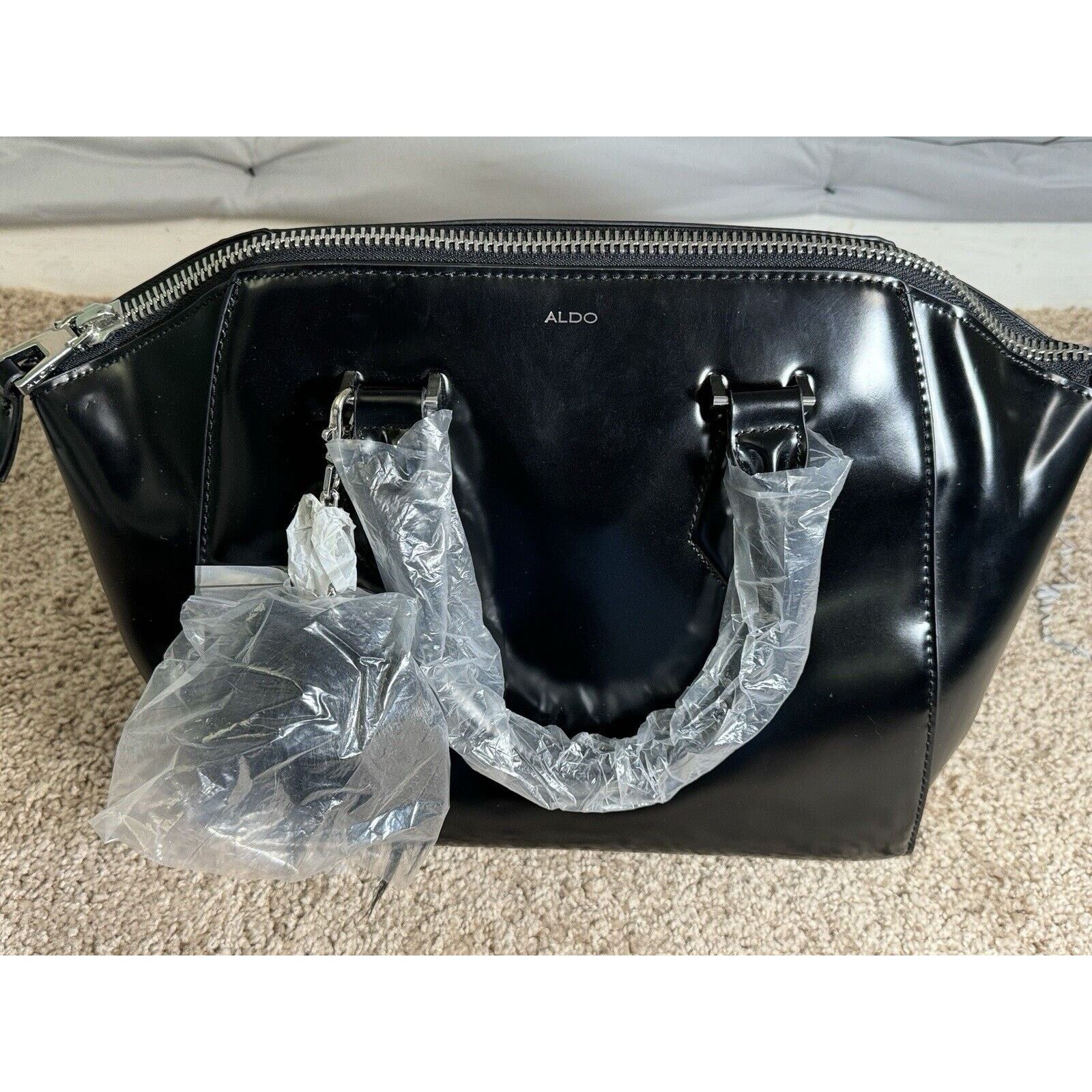Aldo ALDO Womens Black Handbag Size ONE SIZE - 8 Thumbnail
