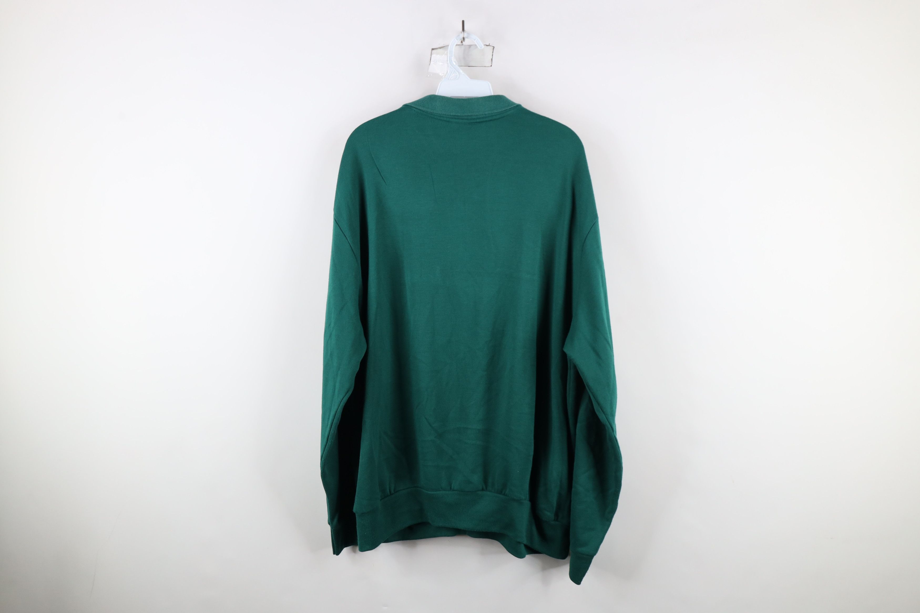Vintage Vintage 90s Streetwear Striped Collared Pullover Sweatshirt Size US XL / EU 56 / 4 - 11 Thumbnail