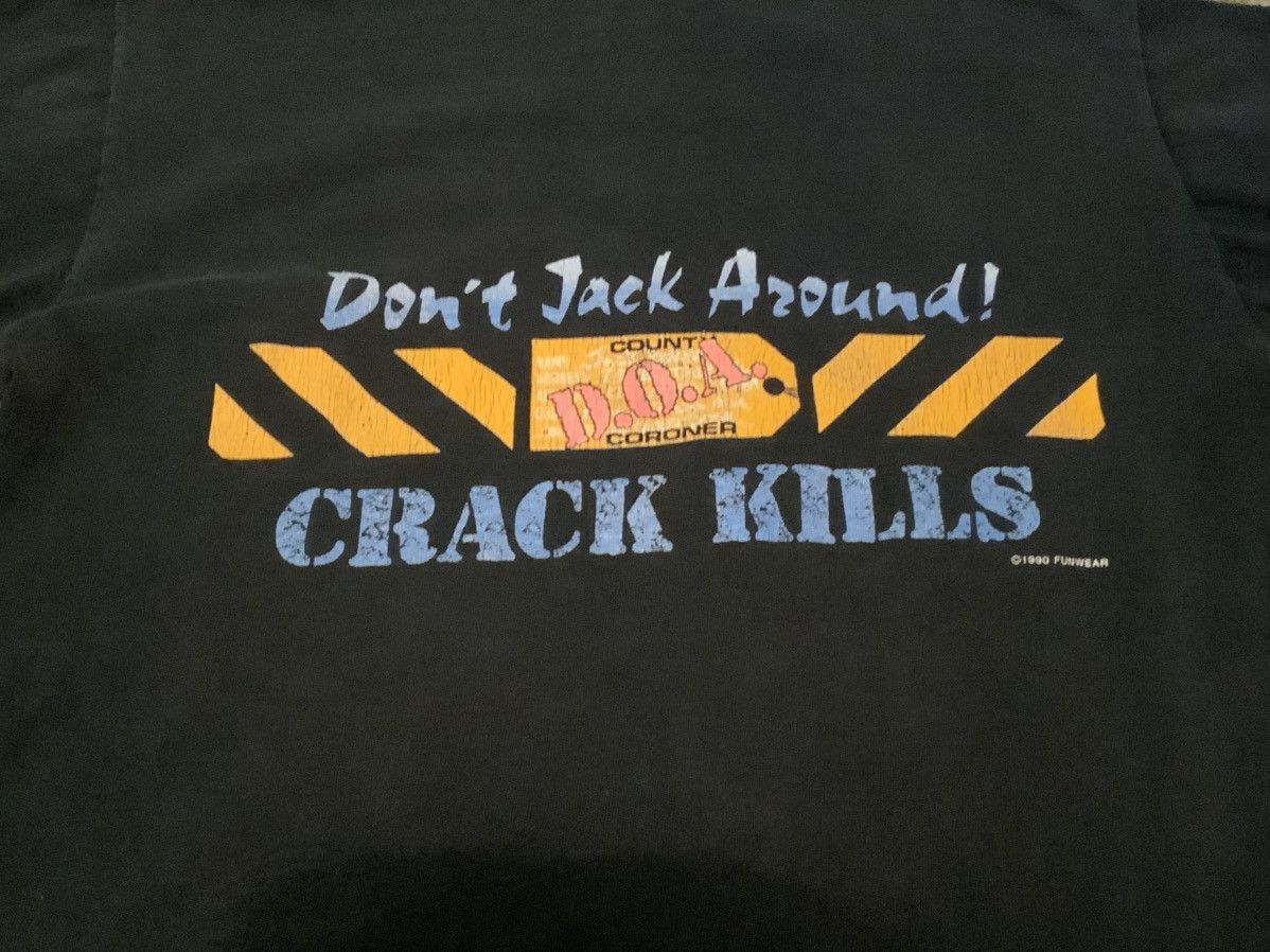 Vintage Vintage Jack Horner Crack Kills Don't Jack Around T Shirt S Size US S / EU 44-46 / 1 - 7 Thumbnail