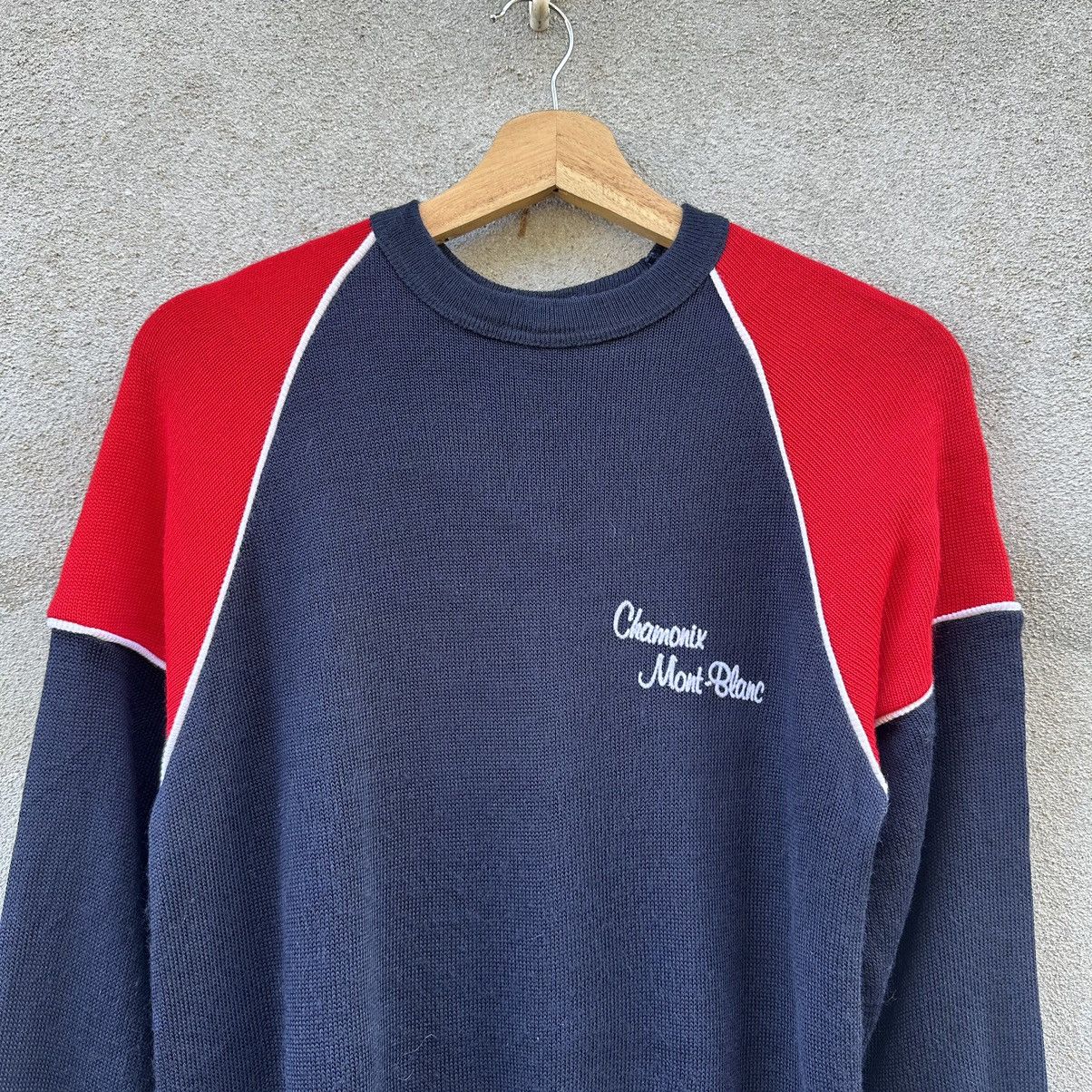 Montblanc × Vintage Vintage Chamonic MONT-BLANC Knit Two Tone Sweater Pullover Size US XS / EU 42 / 0 - 2 Thumbnail