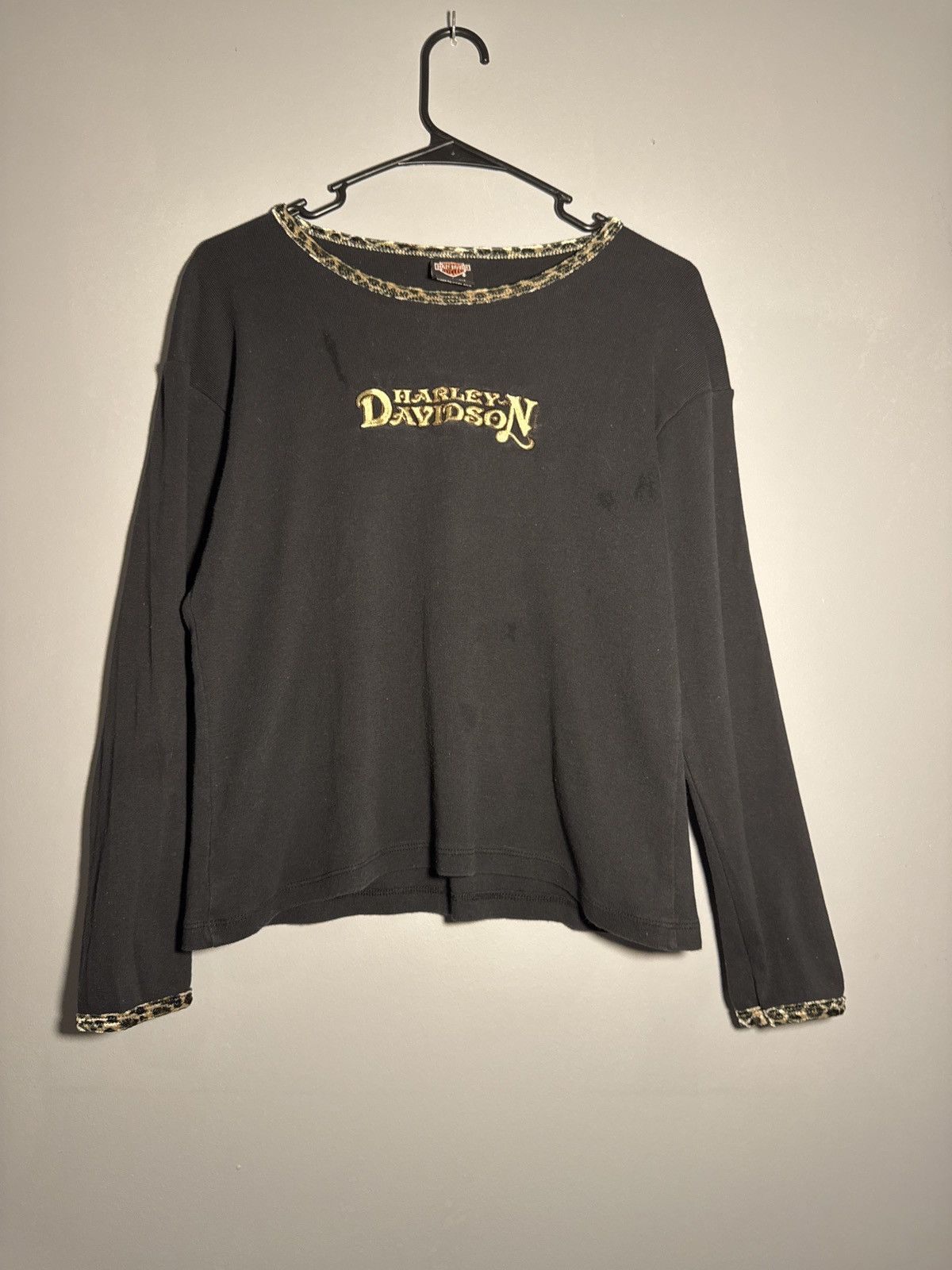 Harley Davidson Harley Davidson Leopard Print Logo Long Sleeve Size US S / EU 44-46 / 1 - 1 Thumbnail