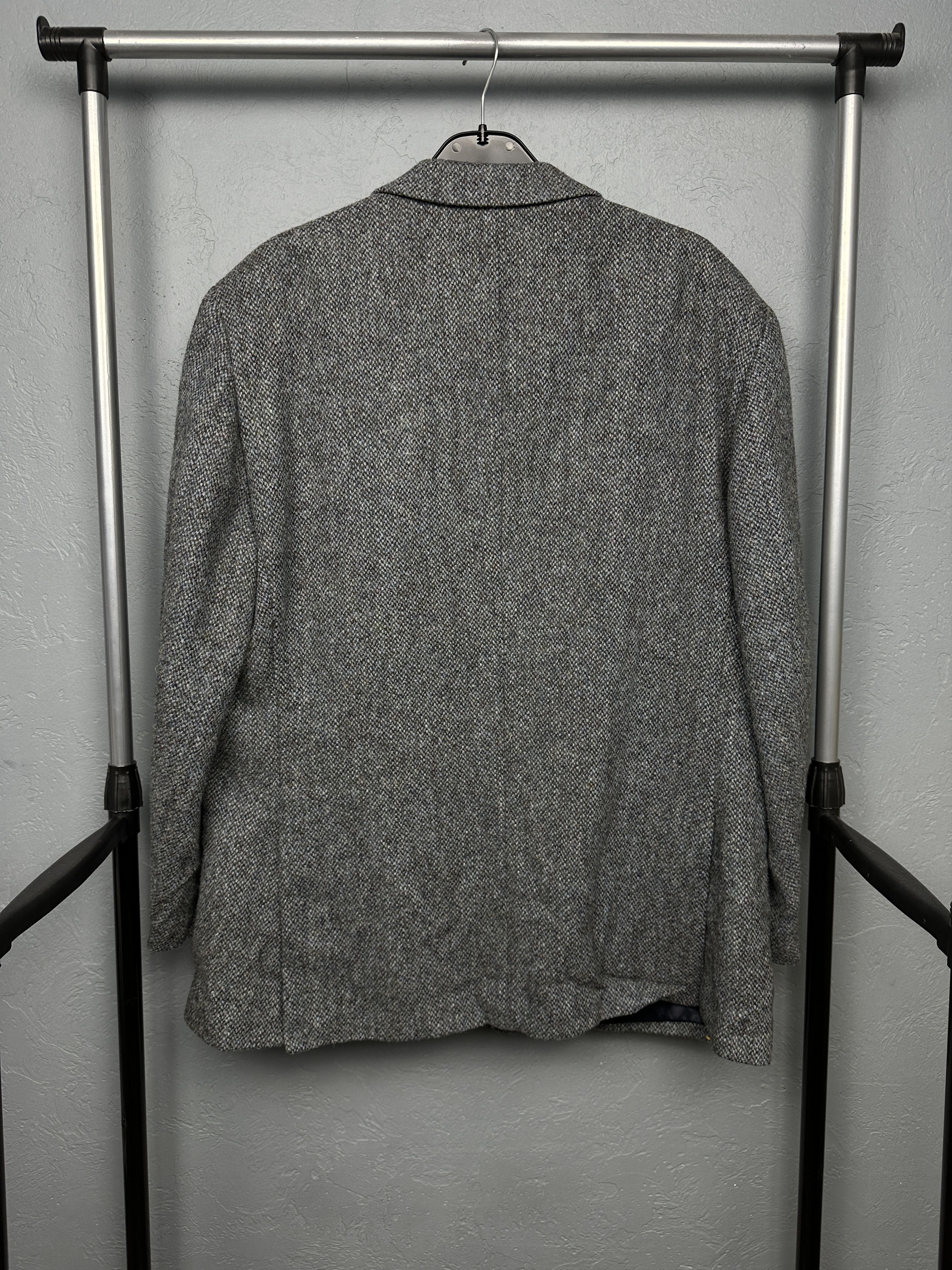Harris Tweed Harris Tweed Mens Blazer Jacket Wool Two Buttons Size 46S - 6 Thumbnail