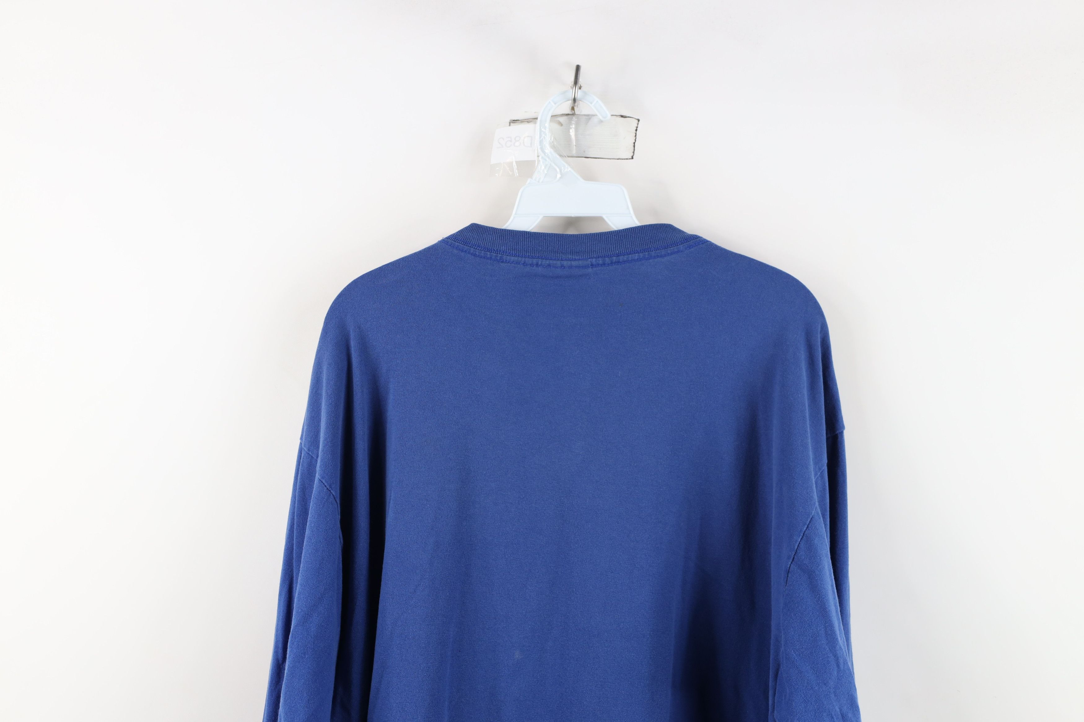 Starter Vintage 90s Starter Spell Long Sleeve T-Shirt Blue Cotton Size US L / EU 52-54 / 3 - 14 Thumbnail
