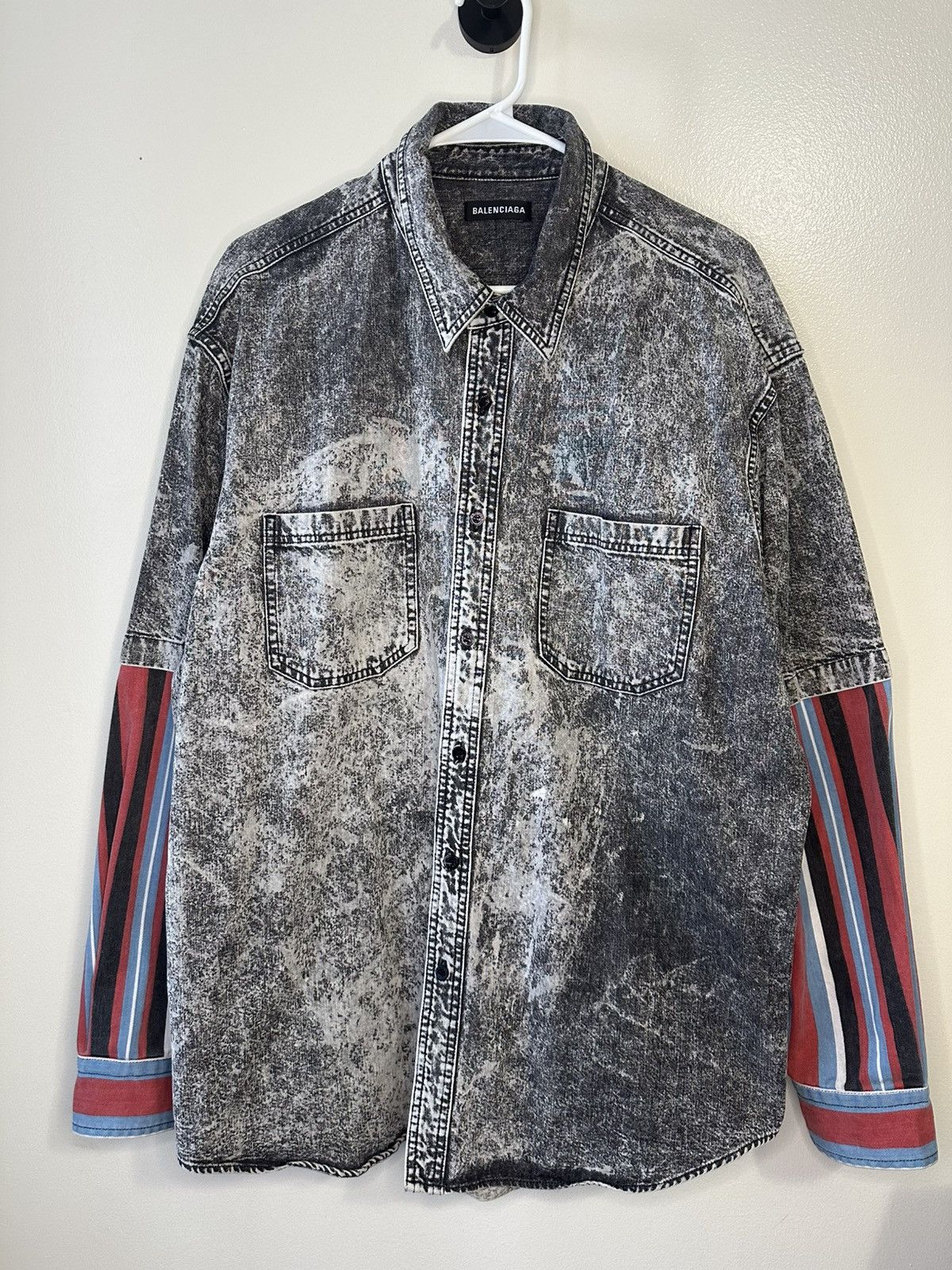 Balenciaga Balenciaga Denim Shirt Size US M / EU 48-50 / 2 - 2 Thumbnail