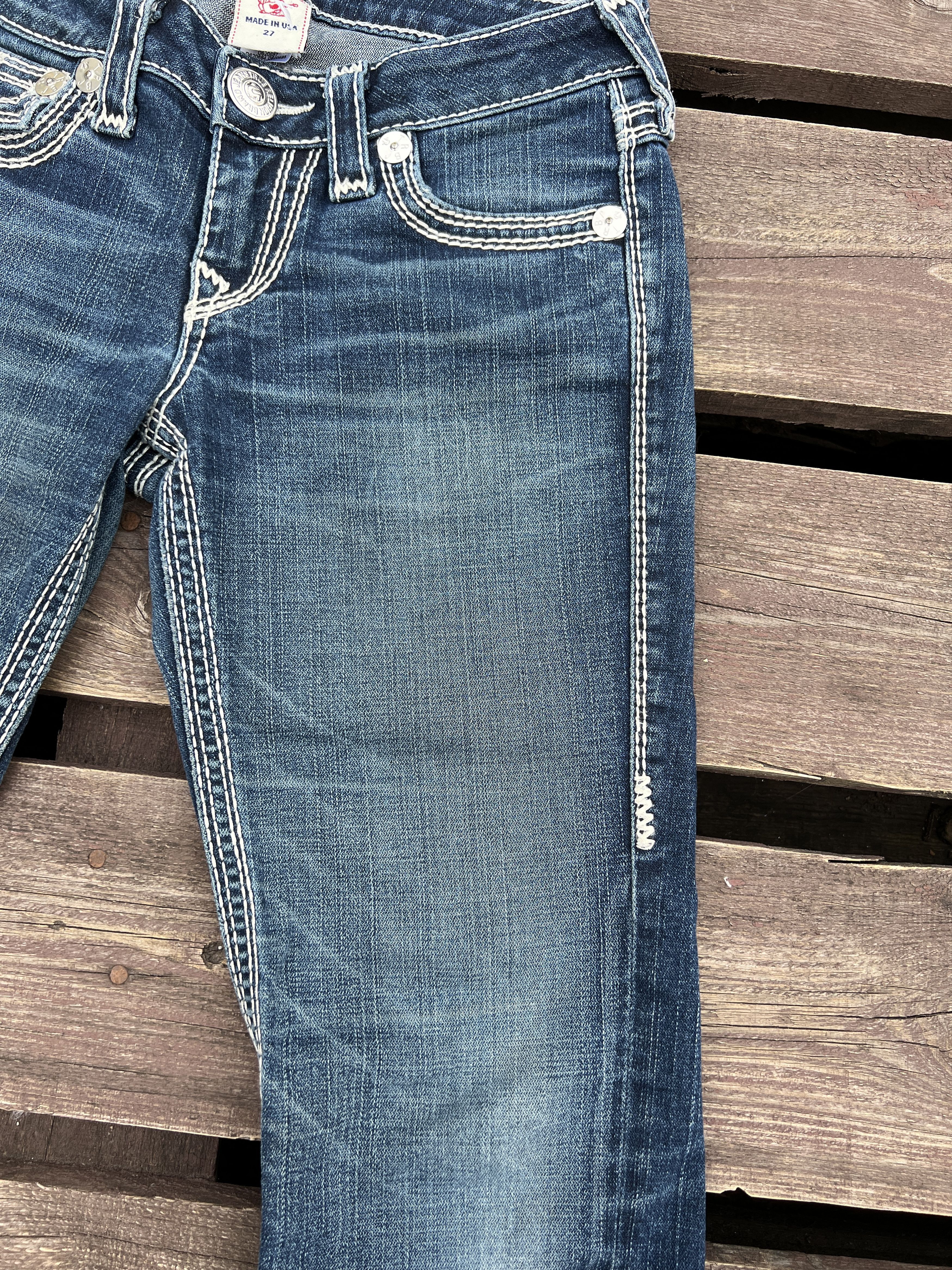 True Religion × Vintage True Religion Y2K Vintage Billy Big QT Denim Jeans Size 27" / US 4 / IT 40 - 22 Thumbnail