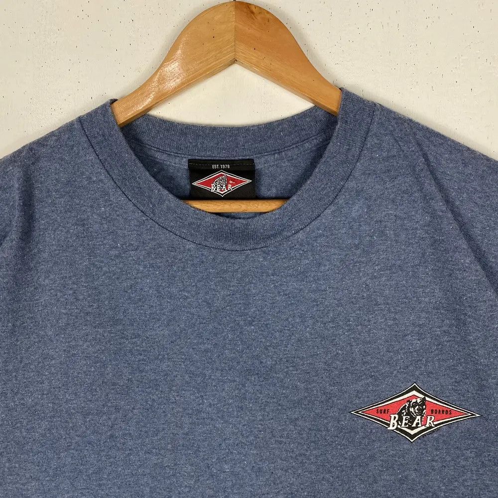Vintage Vintage 90's BEAR SURFBOARDS Big Graphic Surf Tee Size US L / EU 52-54 / 3 - 5 Thumbnail