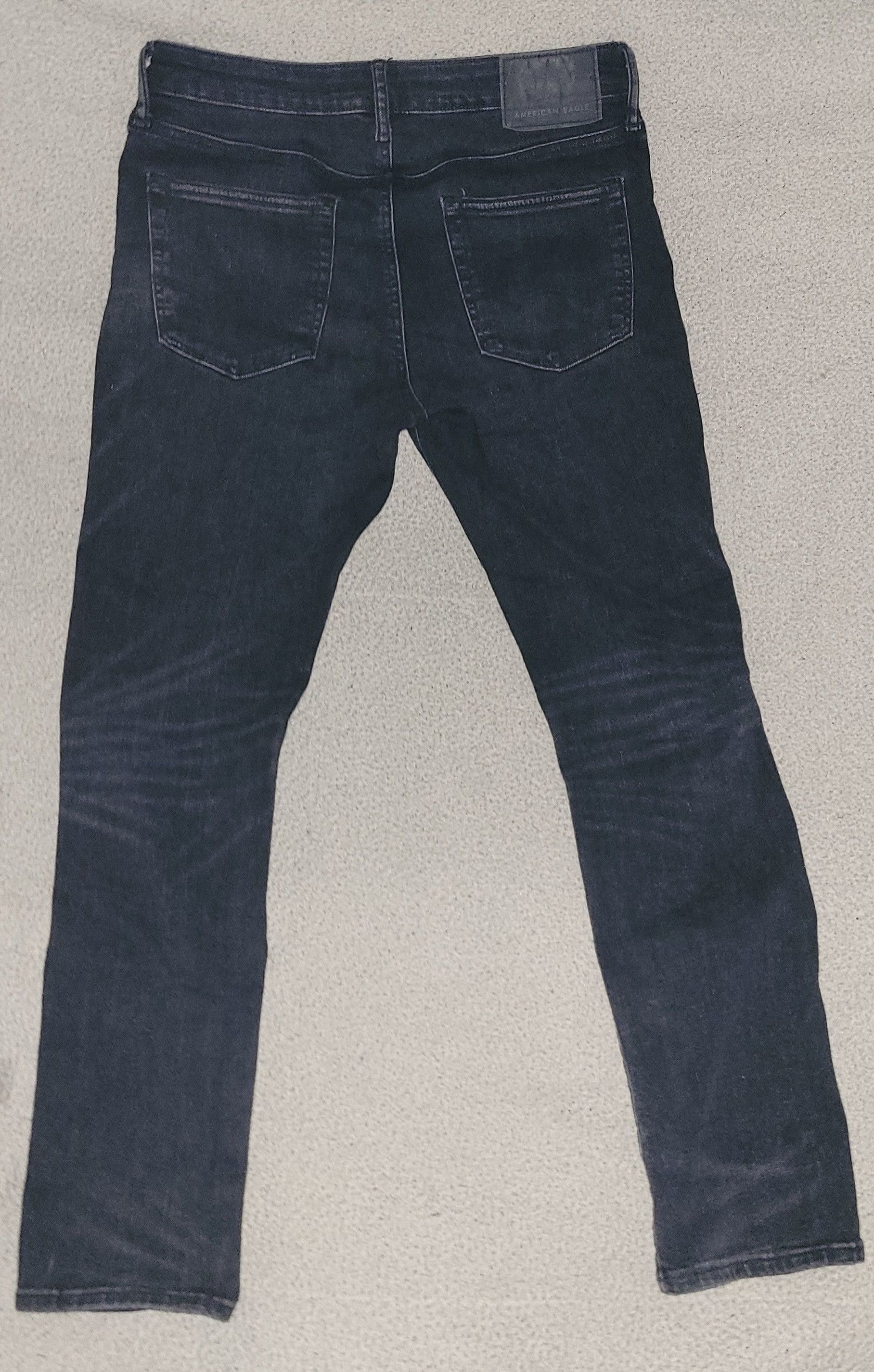 American Eagle Outfitters America Eagle Black Denim Jeans Size US 31 - 4 Thumbnail