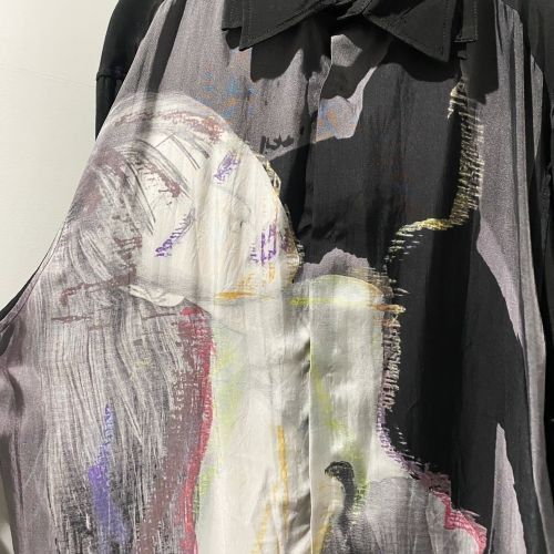 Yohji Yamamoto yohji yamamoto pour homme 24AW LADY DESIGN LONG BLOUSE Size US L / EU 52-54 / 3 - 3 Thumbnail