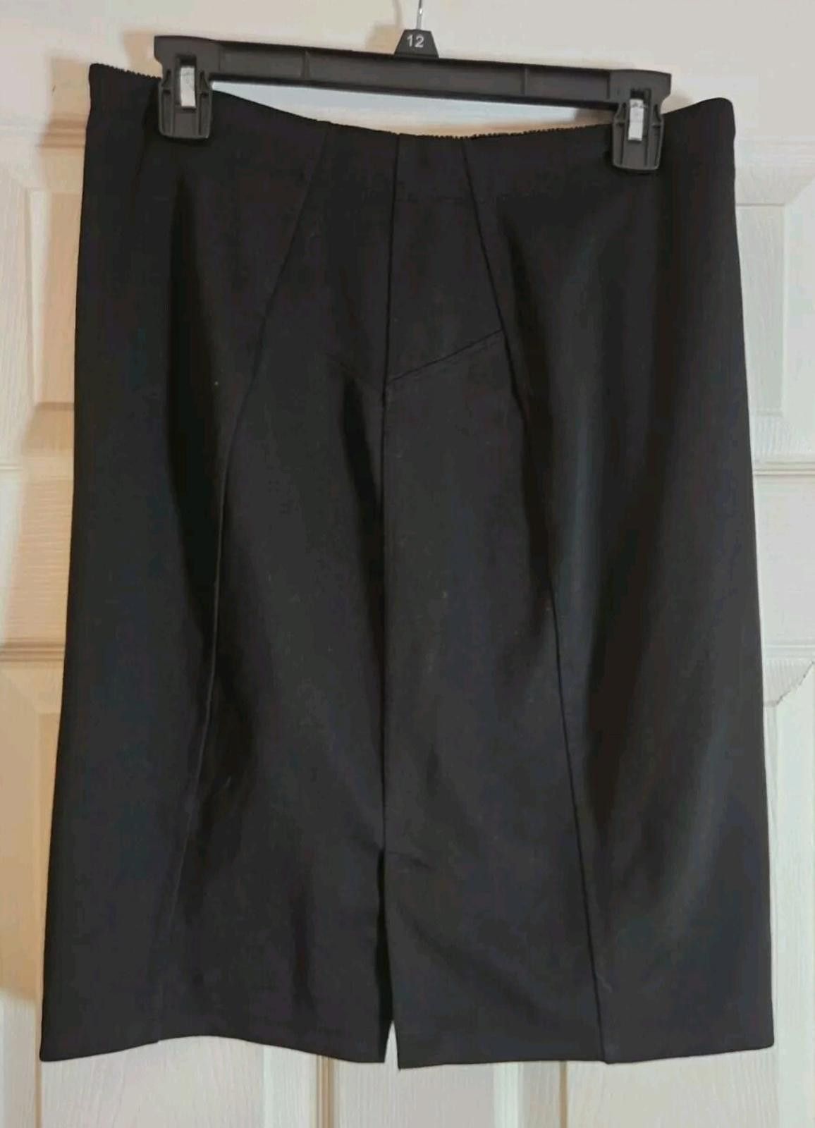 Other Daisy Fuentes Womens Black Onyx Elastic Waist Skirt Size Lar Size 36" / US 14 / IT 50 - 3 Thumbnail