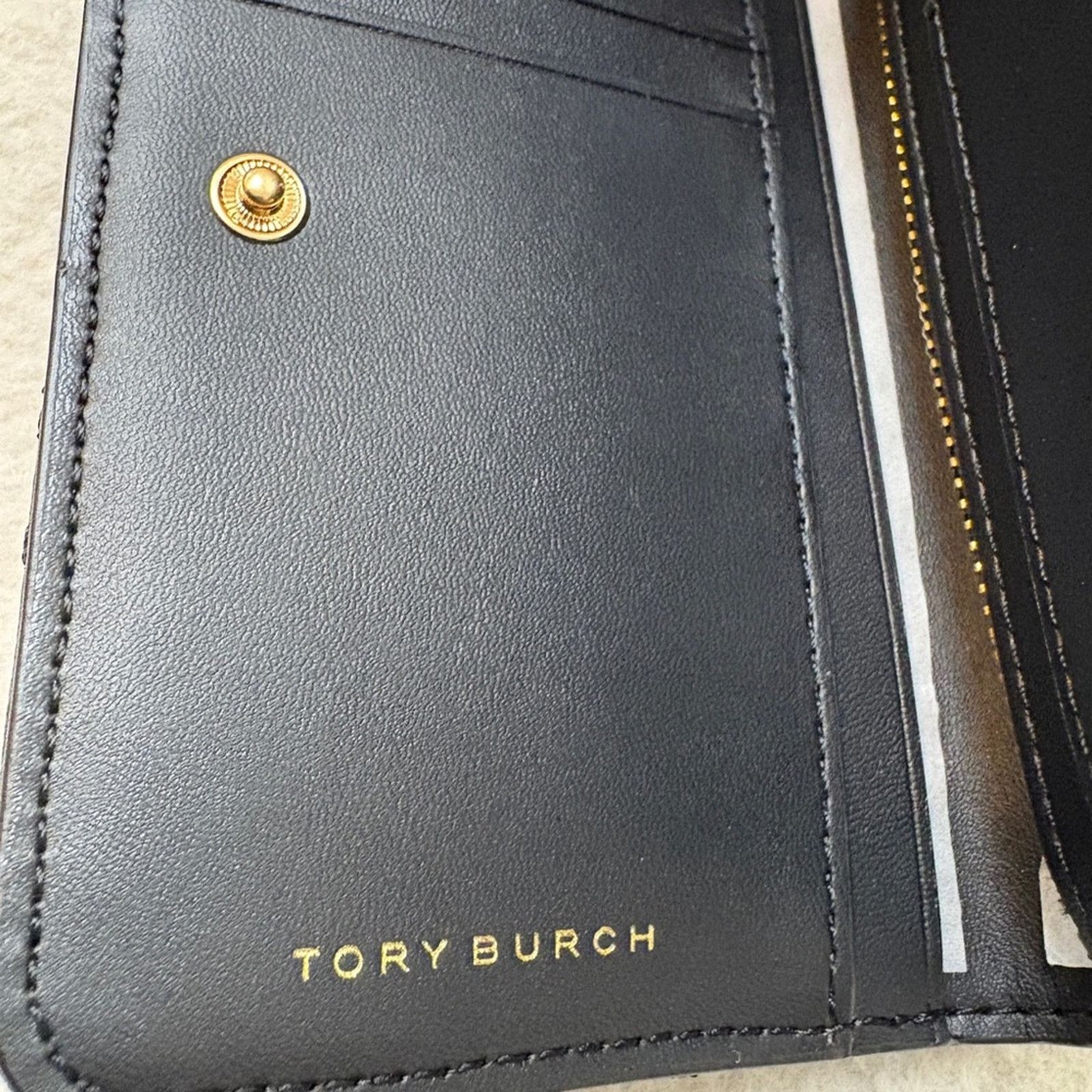 Tory Burch Tory Burch Black Quilted Leather Wallet NWT Size ONE SIZE - 4 Thumbnail