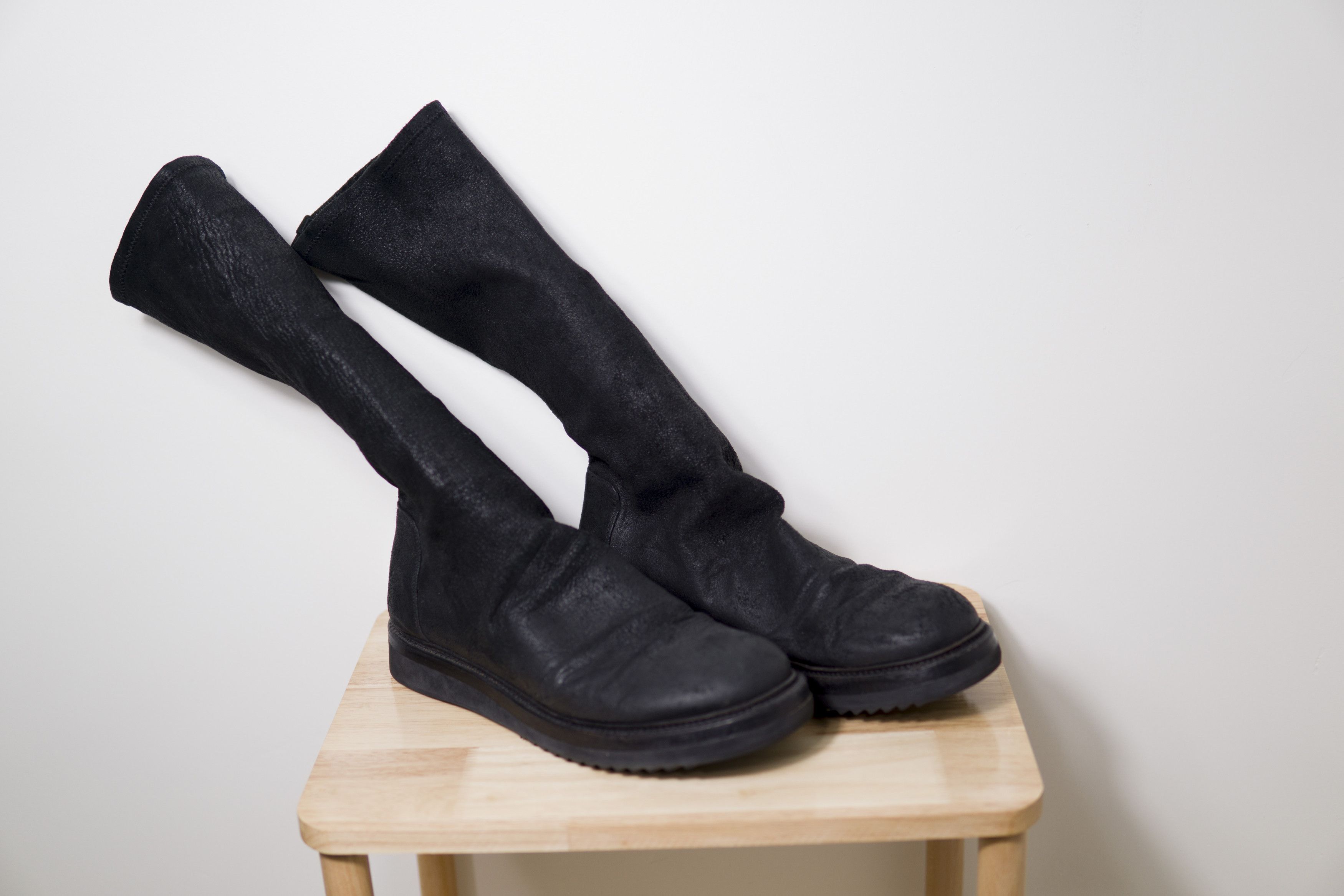 Rick Owens SS20 Stretch Leather Creeper Sock Size US 8 / EU 41 - 7 Thumbnail