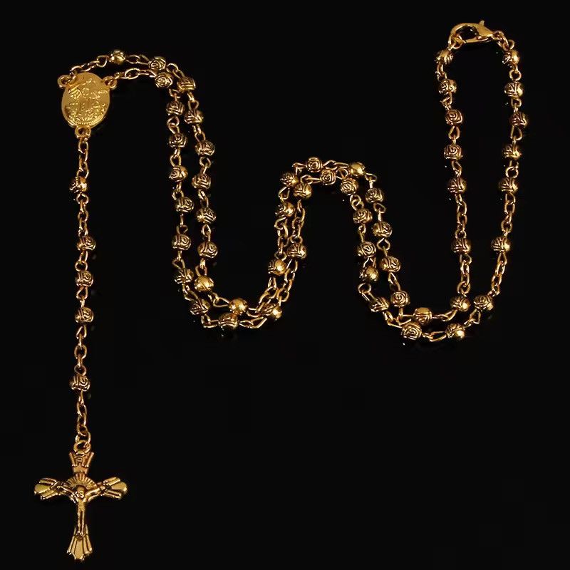 Other Saint Benedict Rosary Necklace Chain Catholic Church Size ONE SIZE - 2 Thumbnail