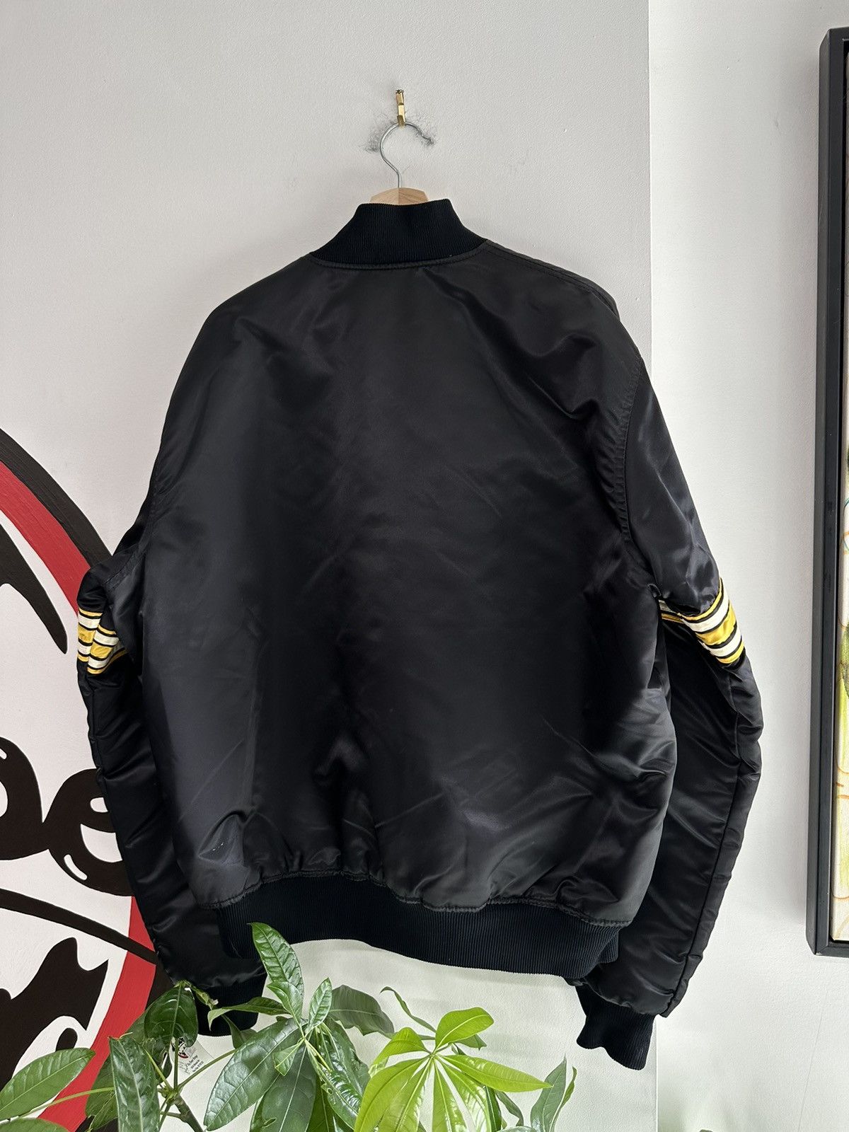 Starter Vintage NFL Pittsburgh Steelers Satin Bomber Jacket Size XL Size US XL / EU 56 / 4 - 4 Thumbnail