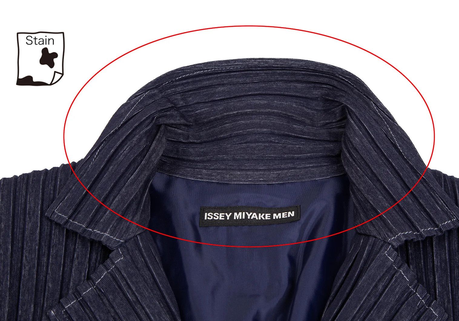 Issey Miyake Indigo Denim Print Pleats Jacket Size US XL / EU 56 / 4 - 4 Thumbnail