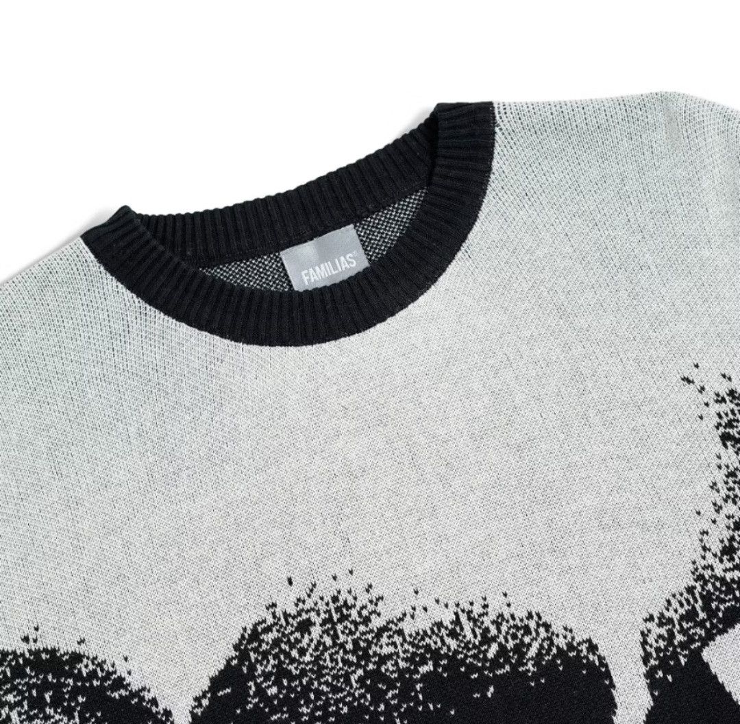 Japanese Brand Black colour script human knitwear sweater Size US M / EU 48-50 / 2 - 2 Thumbnail